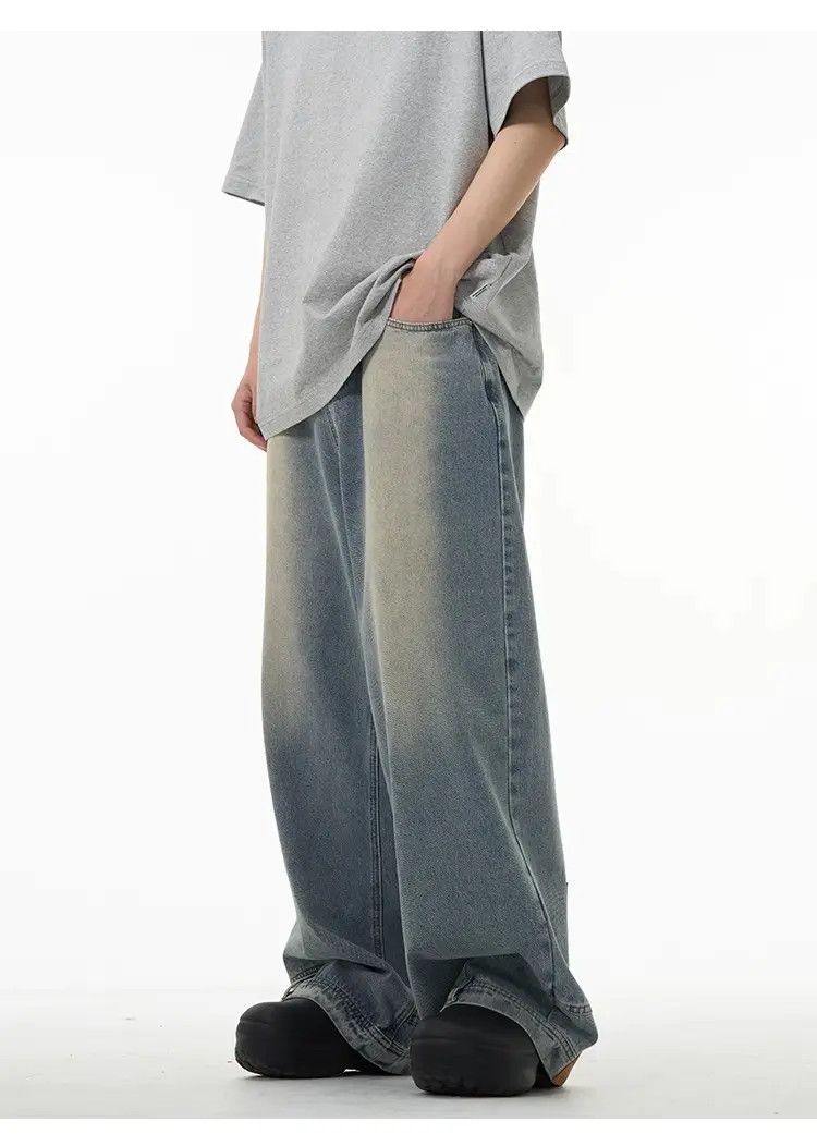 Japanese Brand Retro Loose Inverted Jeans Size US 30 / EU 46 - 3 Thumbnail