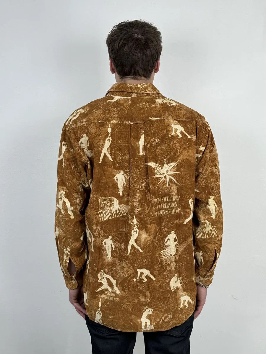 Gianfranco Ferre 1990s Gianfranco Ferré Contemporary Brown Humanoid Shirt Size US M / EU 48-50 / 2 - 4 Thumbnail