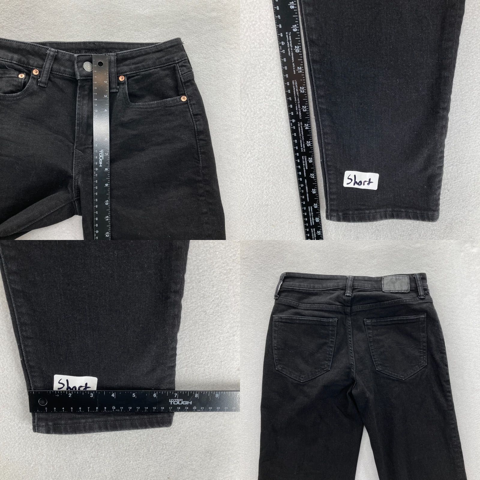 American Eagle Outfitters American Eagle Jeans Mens 28x30 Original Straight Black Stretch Denim Grunge Size US 28 / EU 44 - 8 Thumbnail