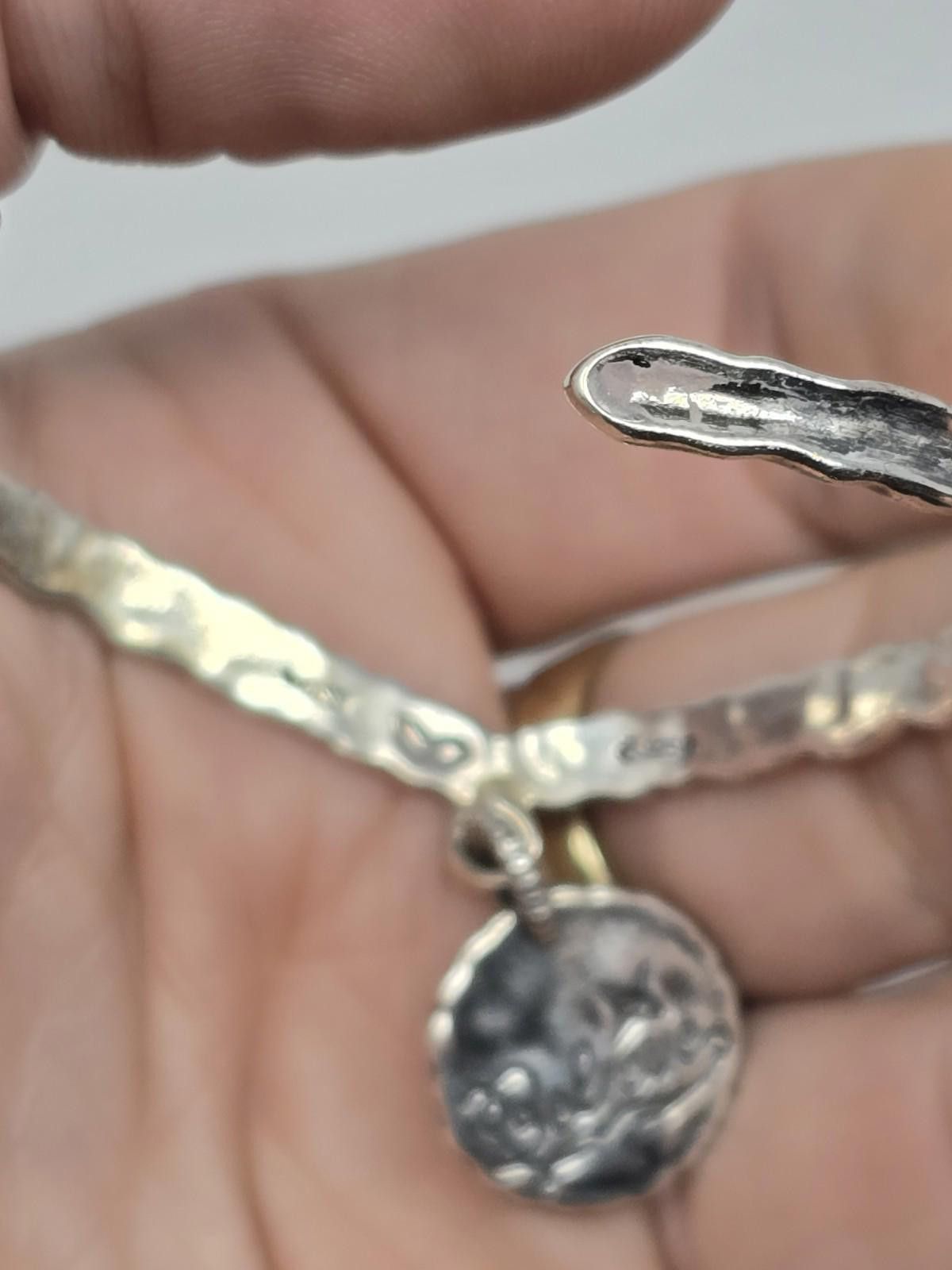 Other Pollack Sterling Brass & Diamond Believe Cuff Bracelet Size ONE SIZE - 5 Thumbnail