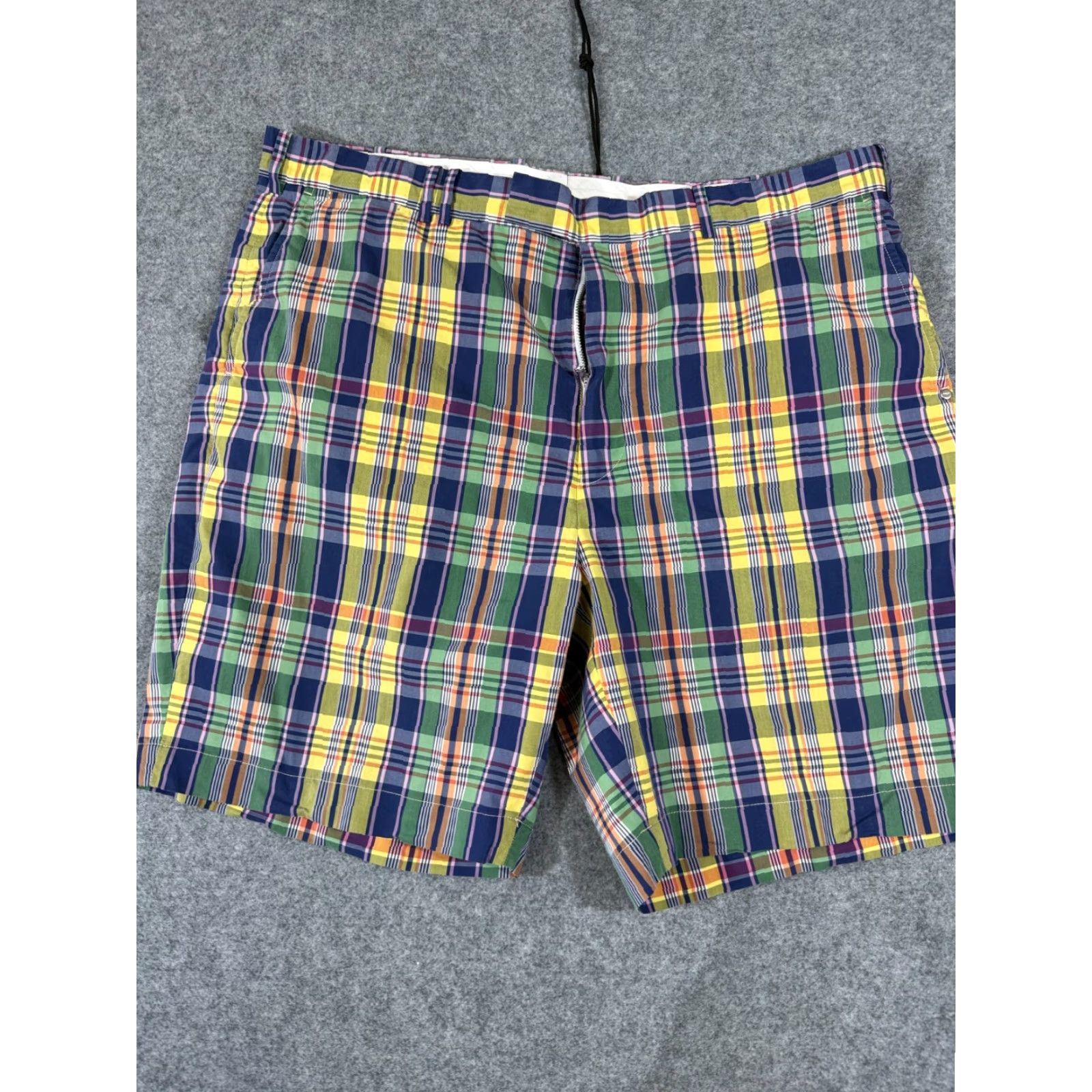 RLX Ralph Lauren RLX Ralph Lauren Shorts Mens 40 Multicolor Plaid Flat Front Performance Golf Chino Regular Pocket Size US 40 / EU 56 - 3 Thumbnail