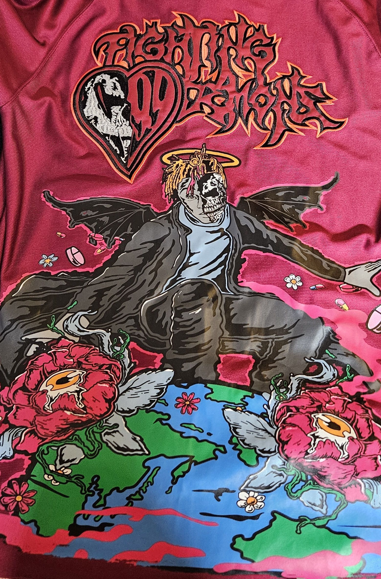 Band Tees Brand X Juice World Fighting Demons Baseball Jersey Size US XXL / EU 58 / 5 - 7 Thumbnail