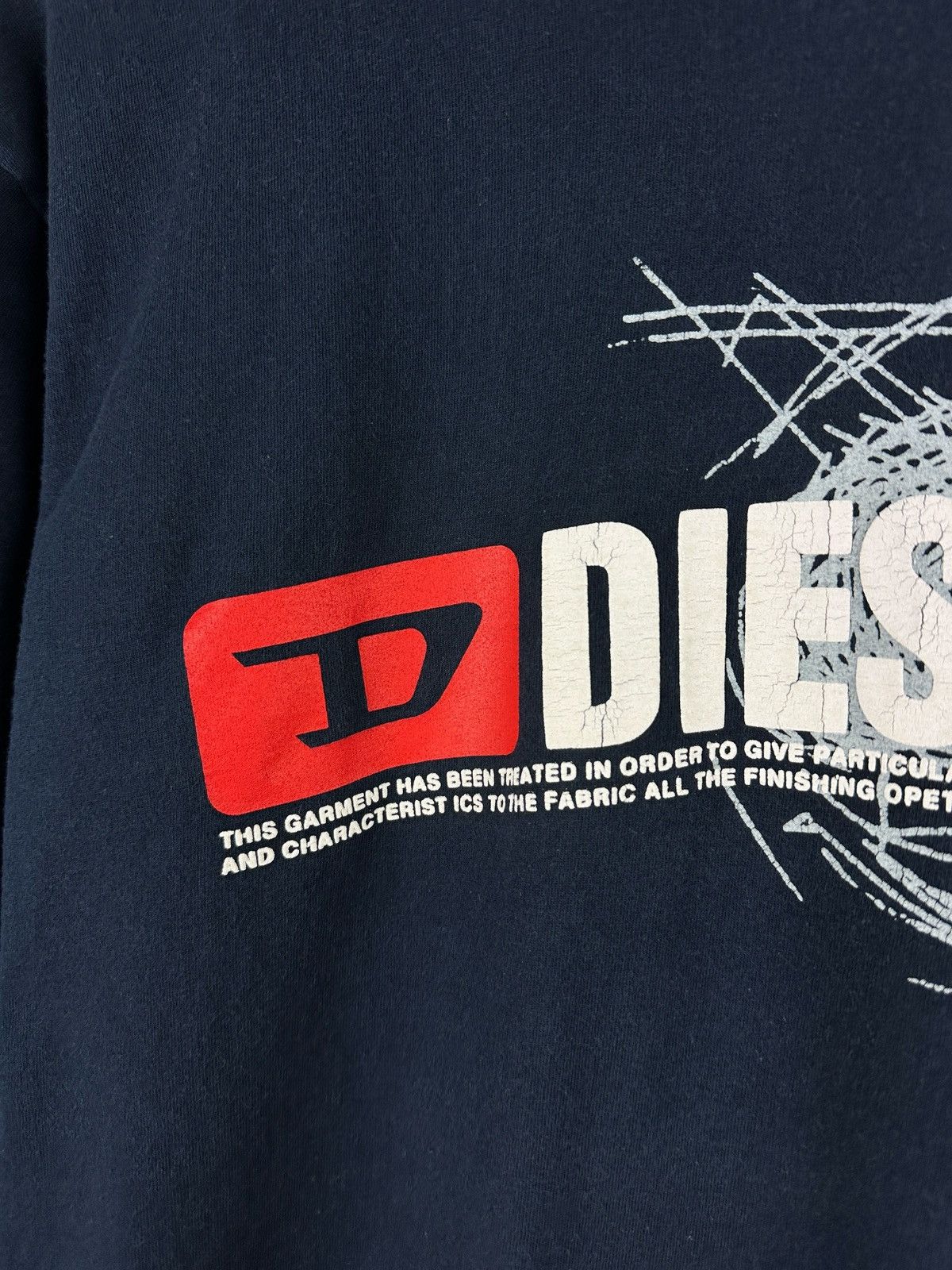 Diesel Vintage Diesel Big Logo Double Sided T-Shirt Size US L / EU 52-54 / 3 - 6 Thumbnail