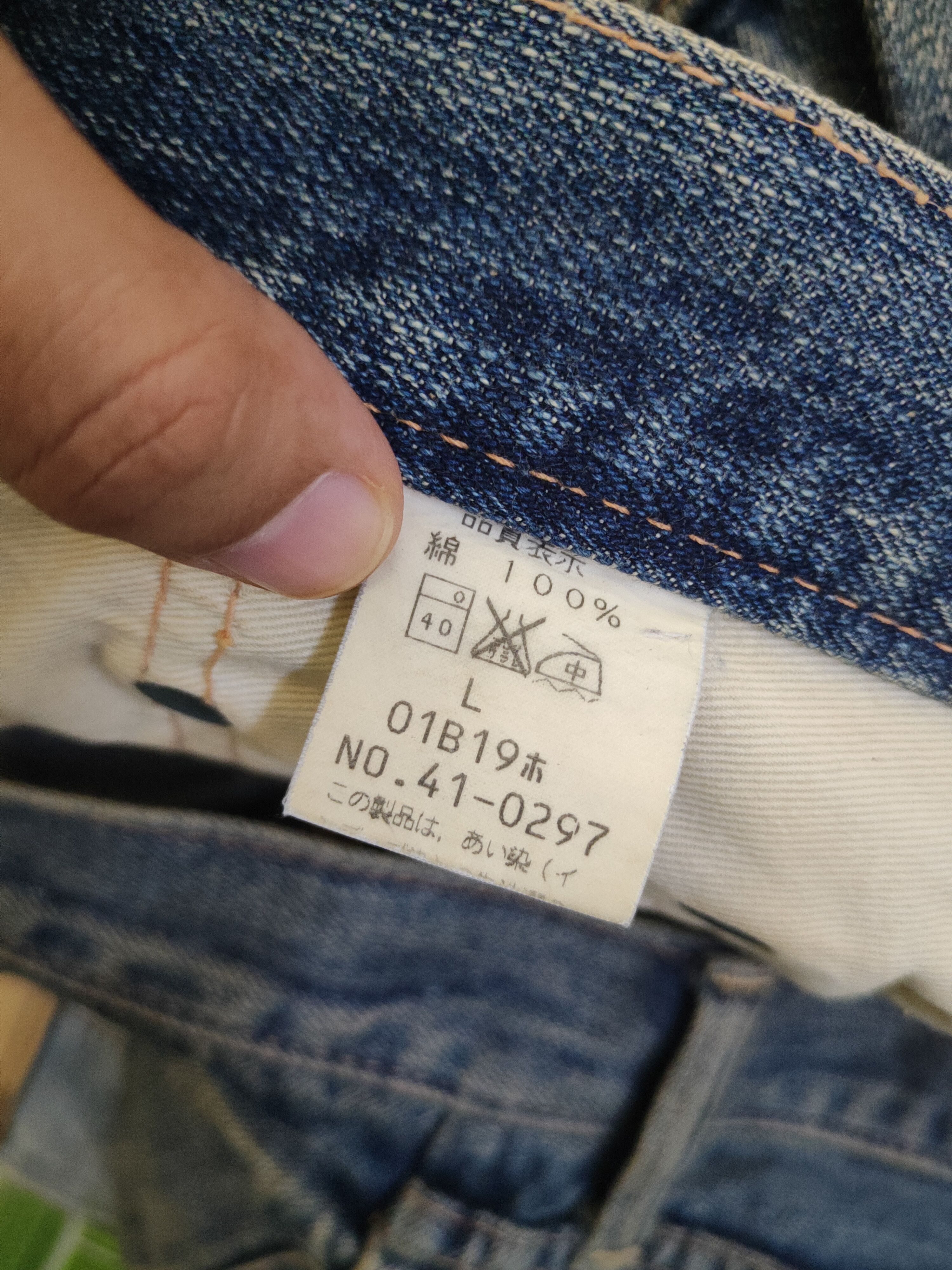 Johnbull DL Johnbull Blue Distressed Ripped Jeans #46-896 Size US 33 - 13 Thumbnail
