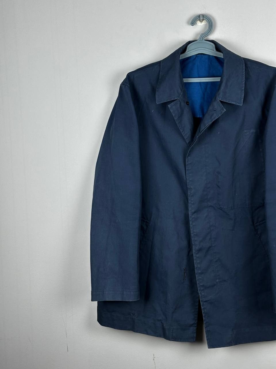 Lacoste Vintage Lacoste Trench Jacket Blue Size US XL / EU 56 / 4 - 2 Thumbnail