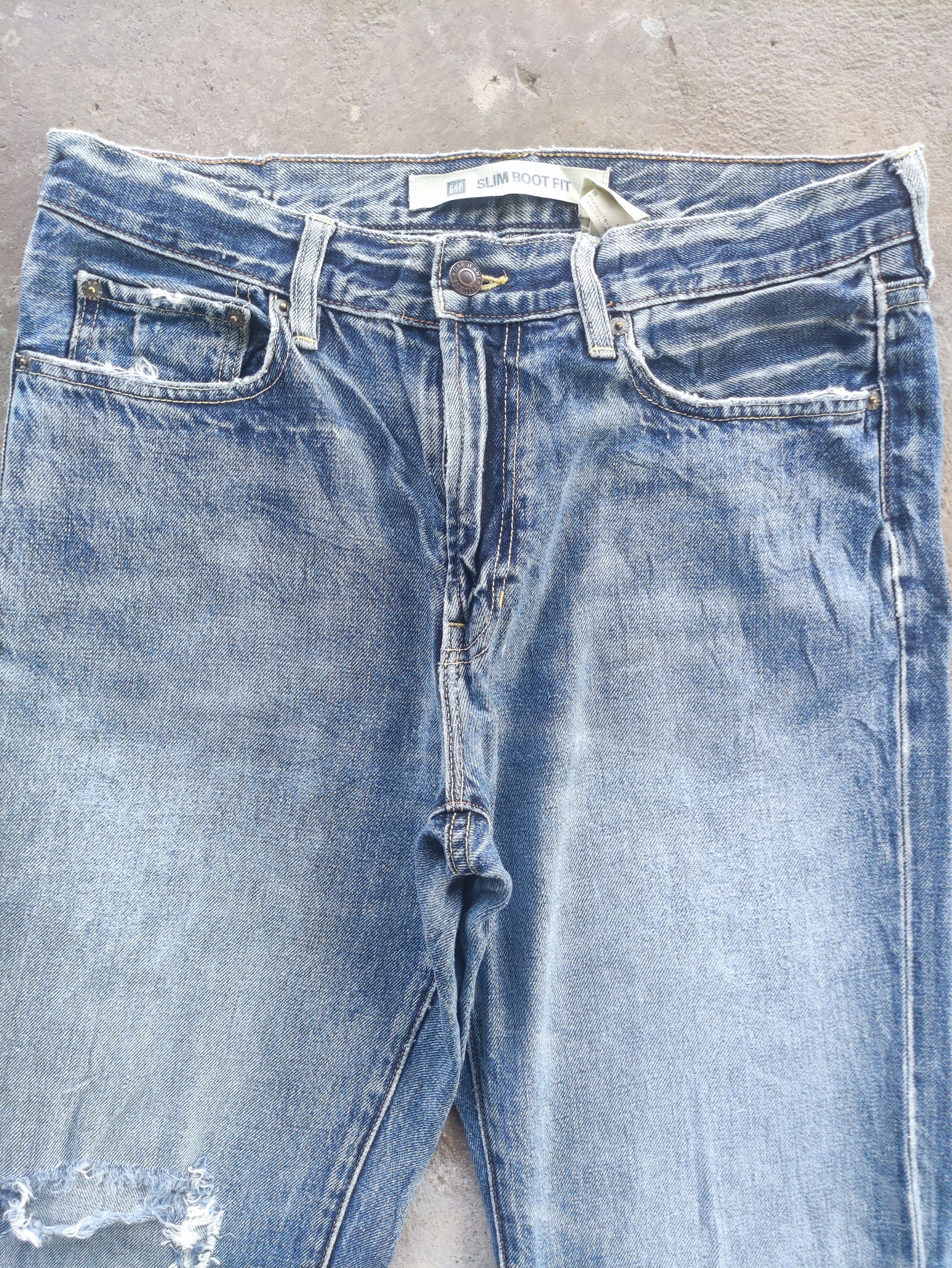 Gap Vintage Gap Brand Micro Flare Denim Distressed Faded Pants Size US 33 - 3 Thumbnail
