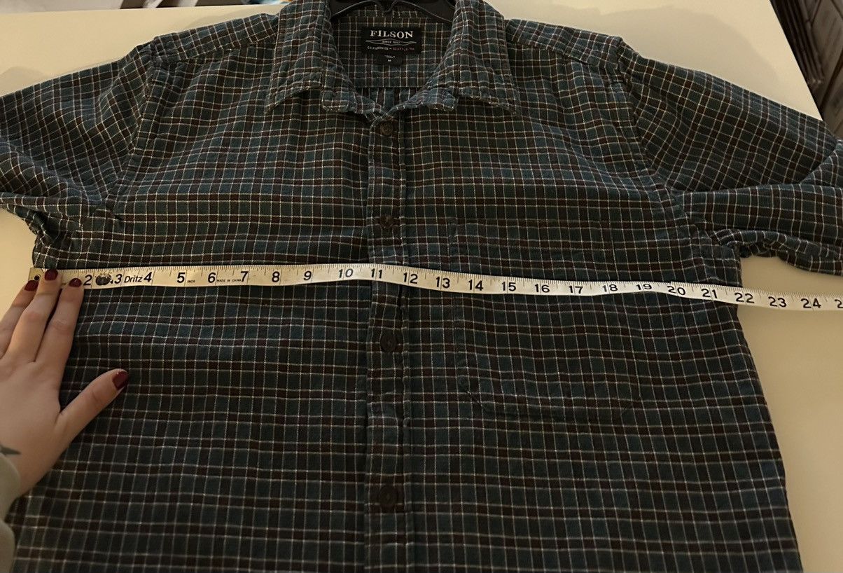 Filson Filson Alaskan Guide Button Up Shirt Teal Brown Plaid M Size US M / EU 48-50 / 2 - 3 Thumbnail