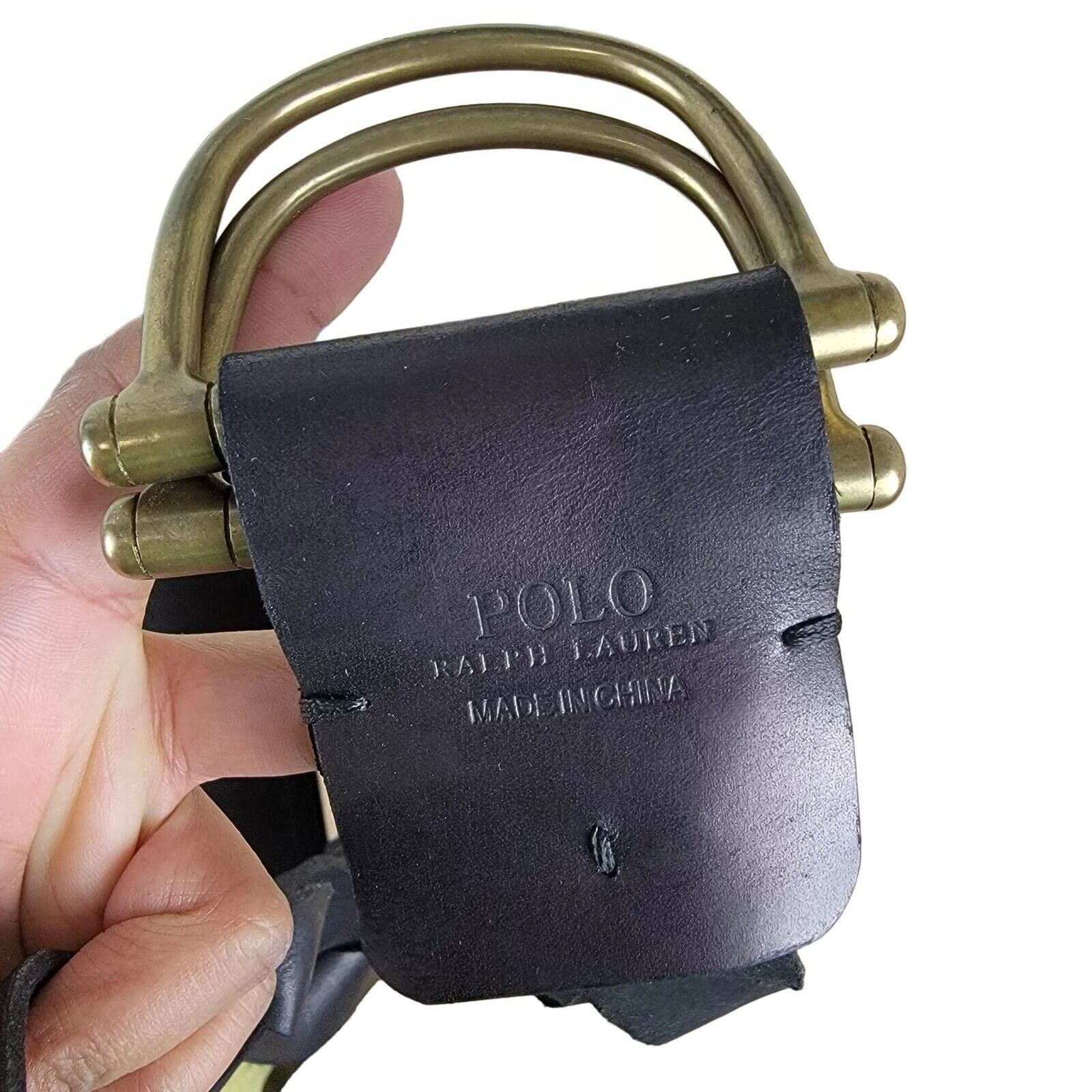 Polo Ralph Lauren Polo Ralph Lauren Woven Leather 3" Wide Belt D Ring Buckle Size ONE SIZE - 6 Thumbnail
