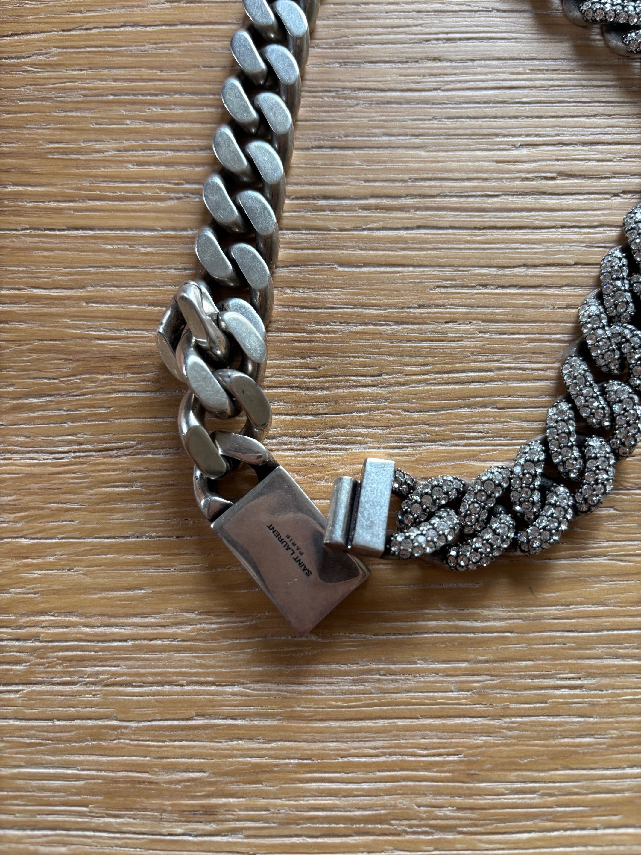 Yves Saint Laurent Chain Choker with Crystals Size ONE SIZE - 2 Thumbnail