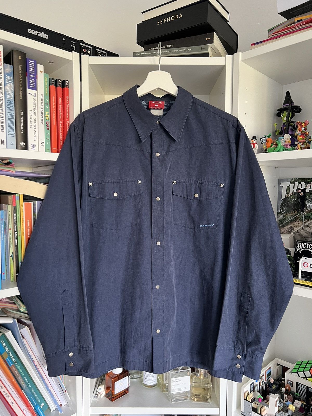 Oakley × Vintage Vintage early 2000s oakley skulls&bones overshirt M gorpcore Size US M / EU 48-50 / 2 - 1 Thumbnail