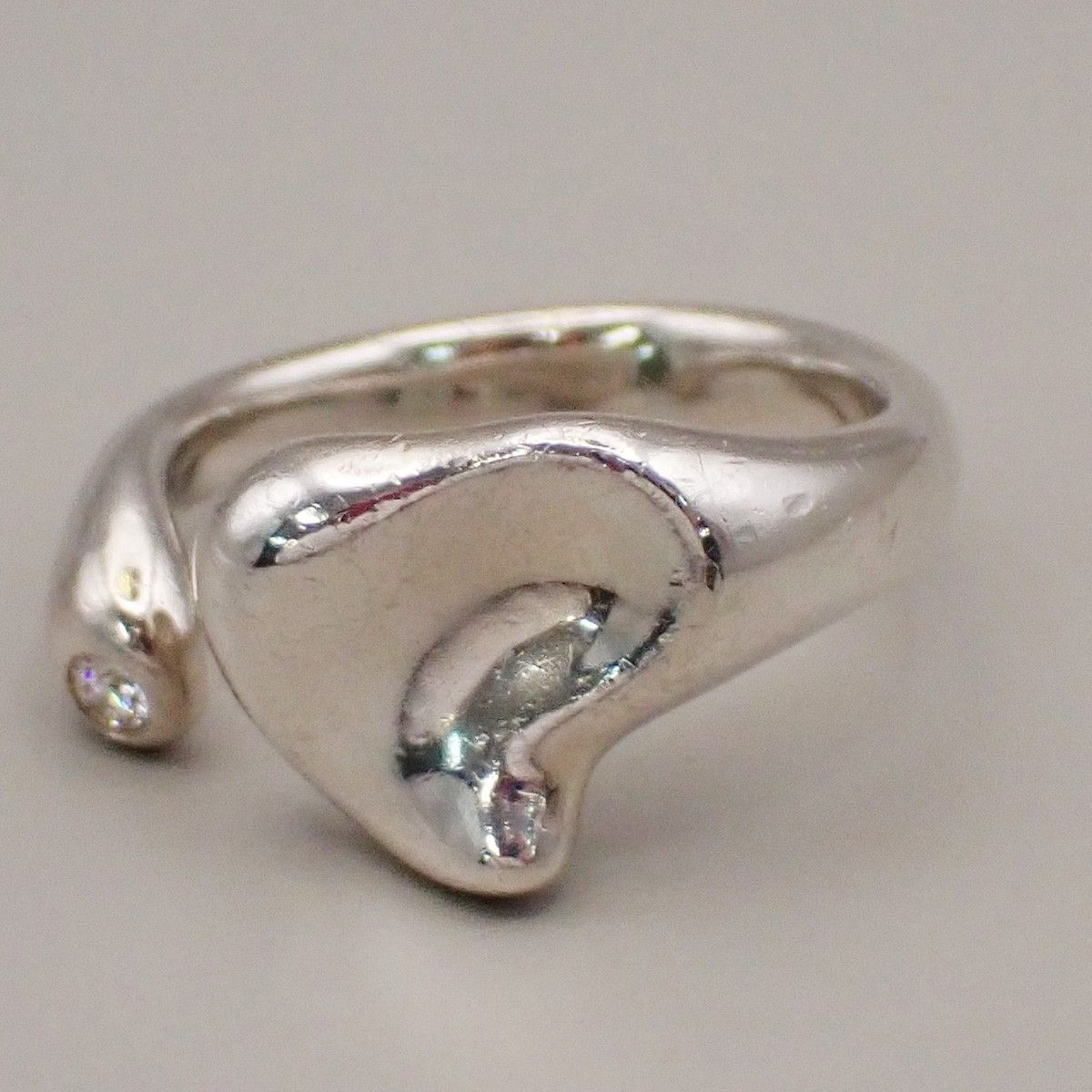 Tiffany & Co. Tiffany & Co. Elsa Peretti Full Heart Ring Silver Size ONE SIZE - 1 Thumbnail