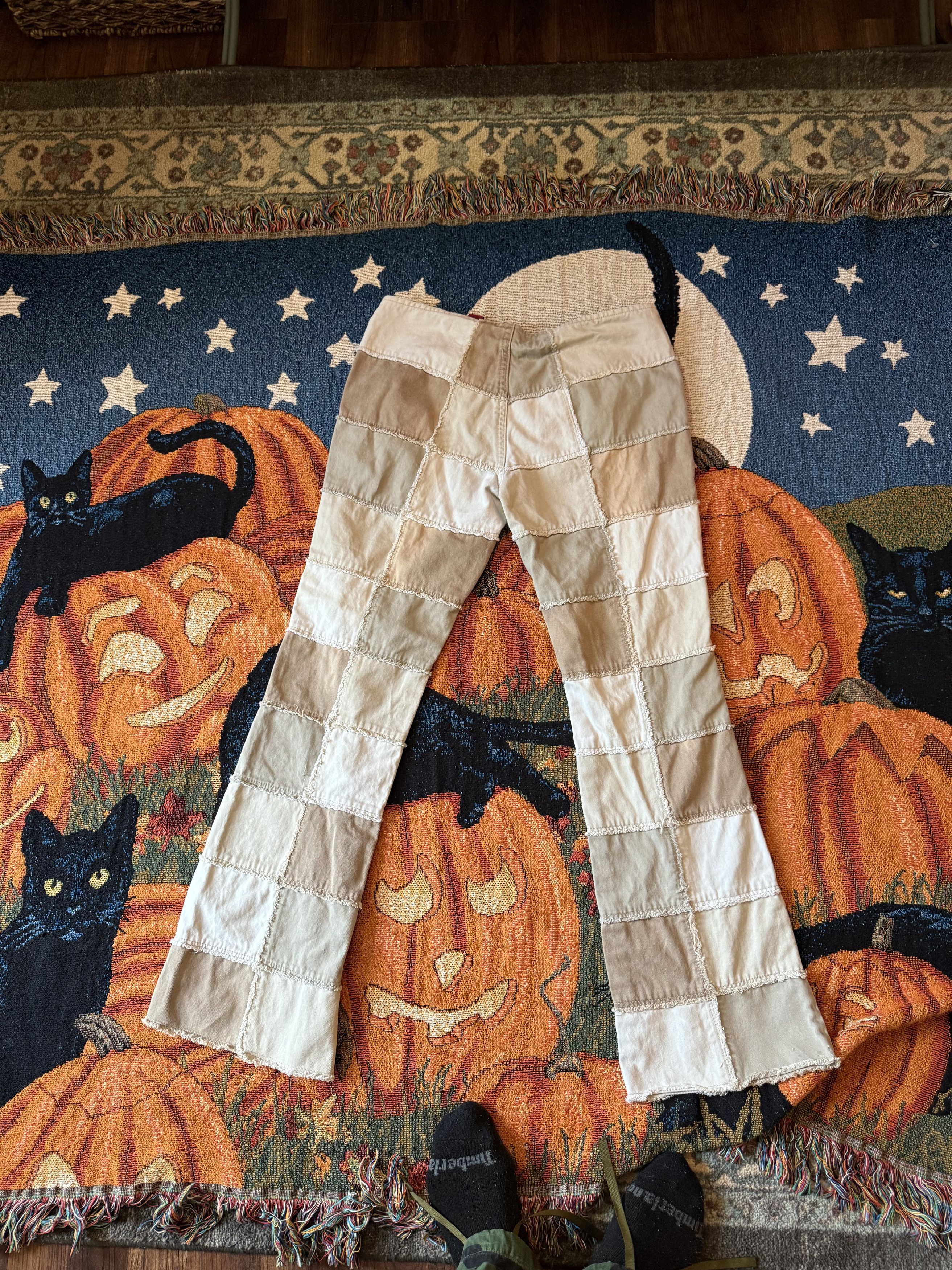 Vintage 2000s Y2K Zana Di Patchwork Pants Size 28" / US 6 / IT 42 - 6 Thumbnail