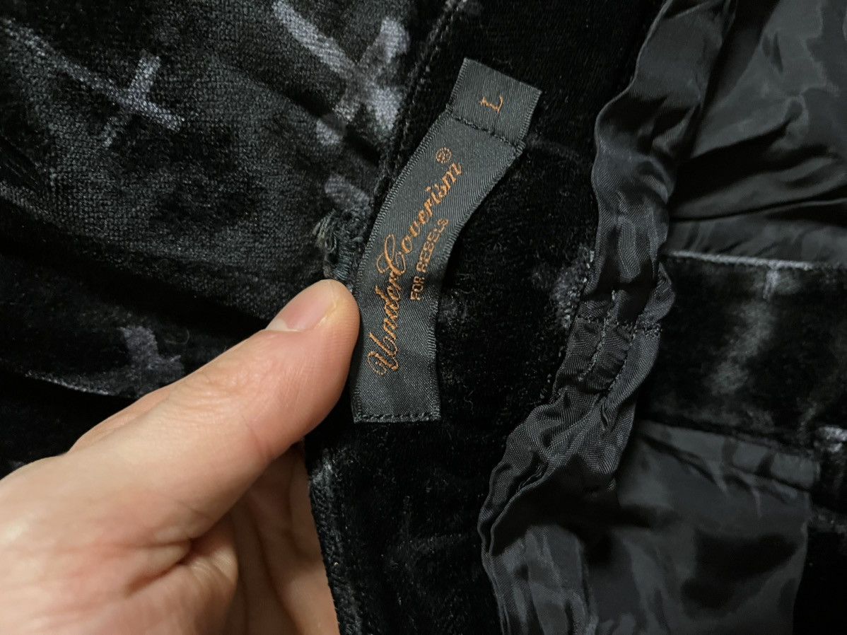 Undercover Undercover 02AW “Witch’s Cell Division” Velvet Cross Pants Size US 32 / EU 48 - 5 Thumbnail