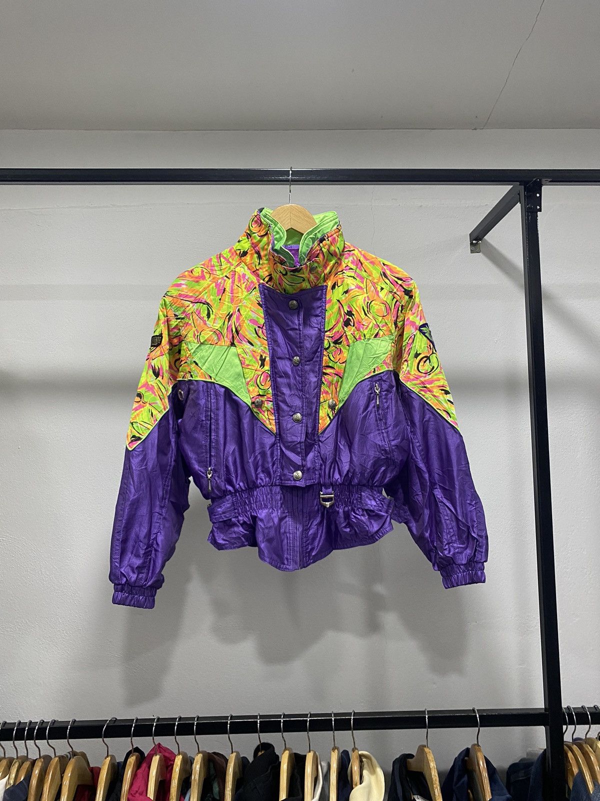 Vintage Vintage Descente Ski Winter Jacket 80s 70s Era Crop Size L / US 10 / IT 46 - 12 Thumbnail
