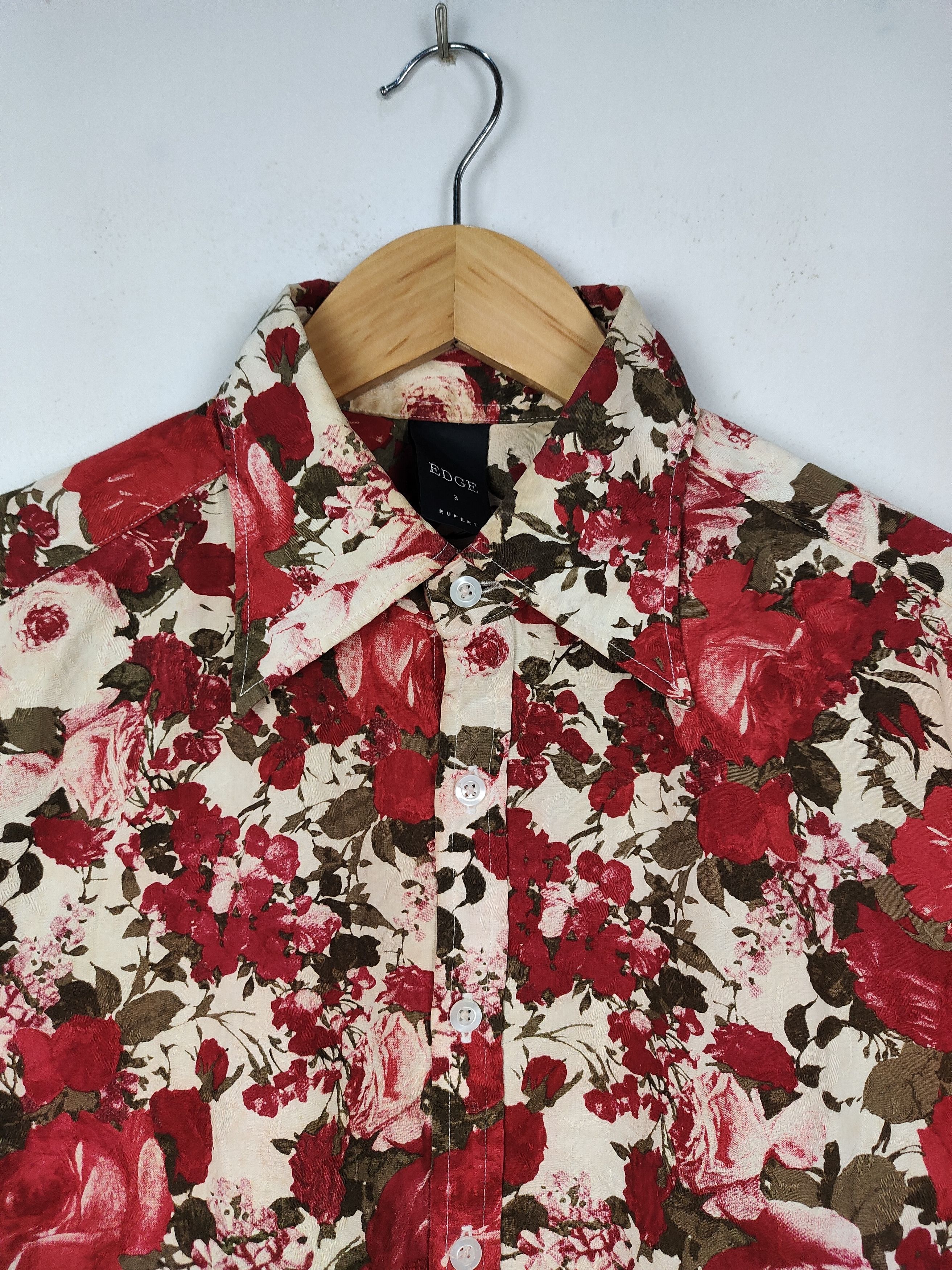 Beauty Beast × If Six Was Nine × Japanese Brand Edge Rupert Flower Button Shirt Size US M / EU 48-50 / 2 - 2 Thumbnail