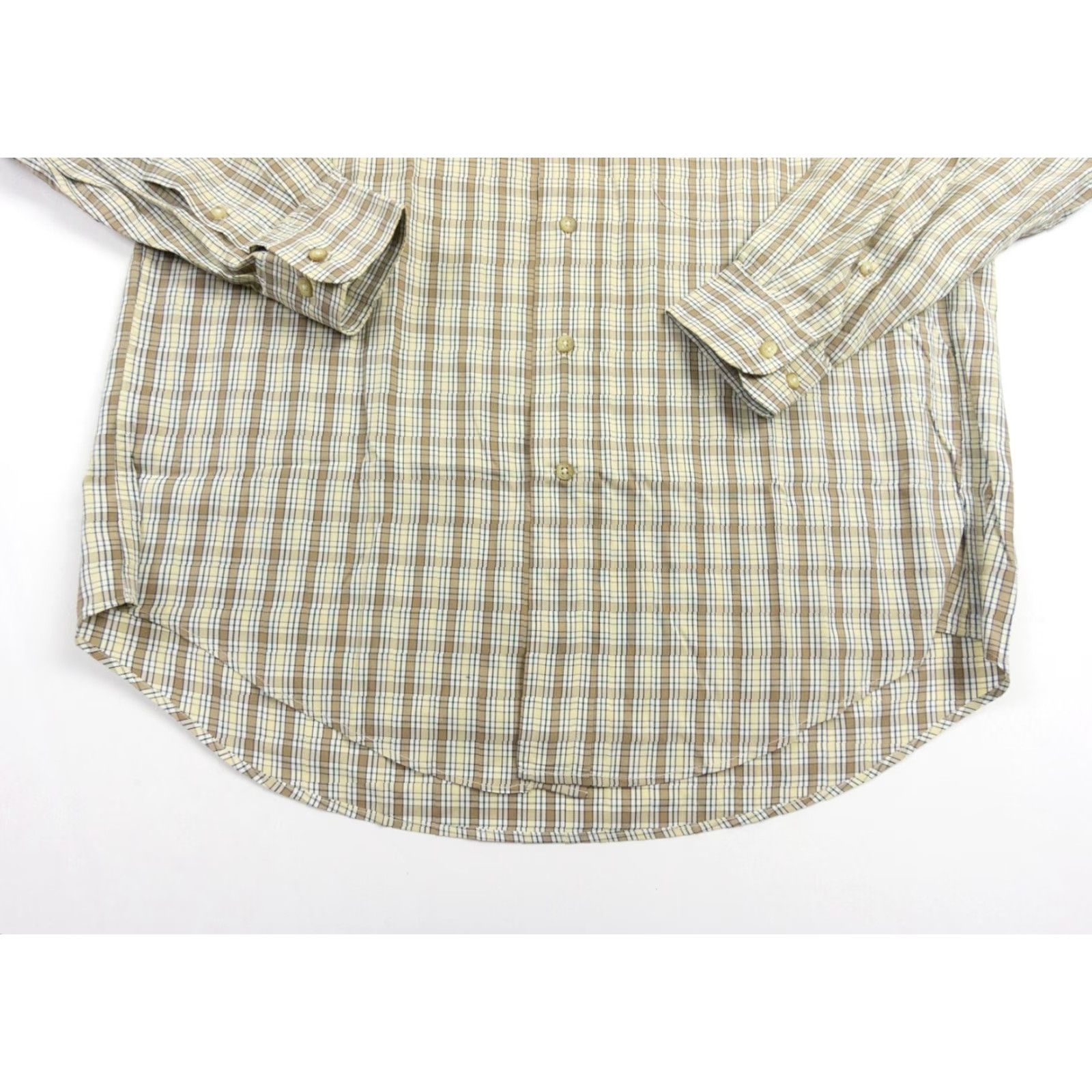 Faconnable VINTAGE Façonnable Beige Button Up Shirt Small Long Sleeve Check Preppy Mens Size US S / EU 44-46 / 1 - 4 Thumbnail