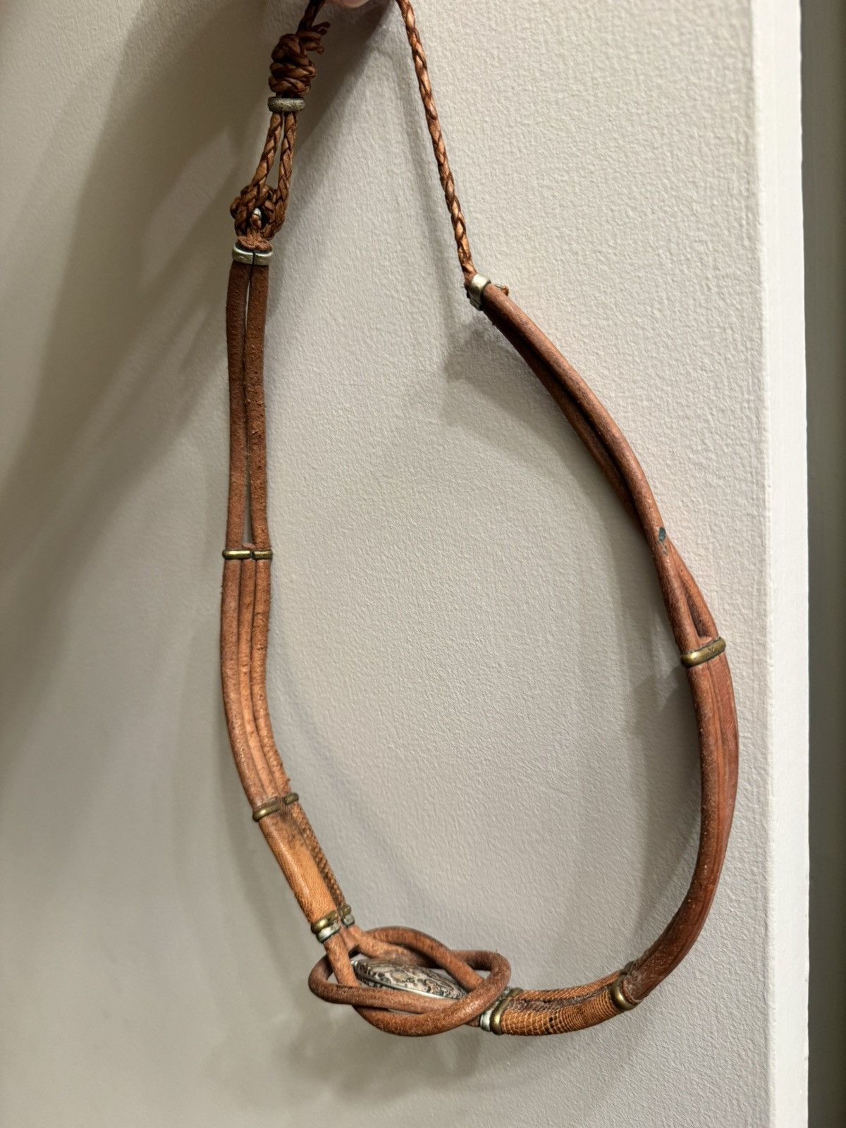 Native Native Leather & Snakeskin handmade belt Size ONE SIZE - 10 Thumbnail