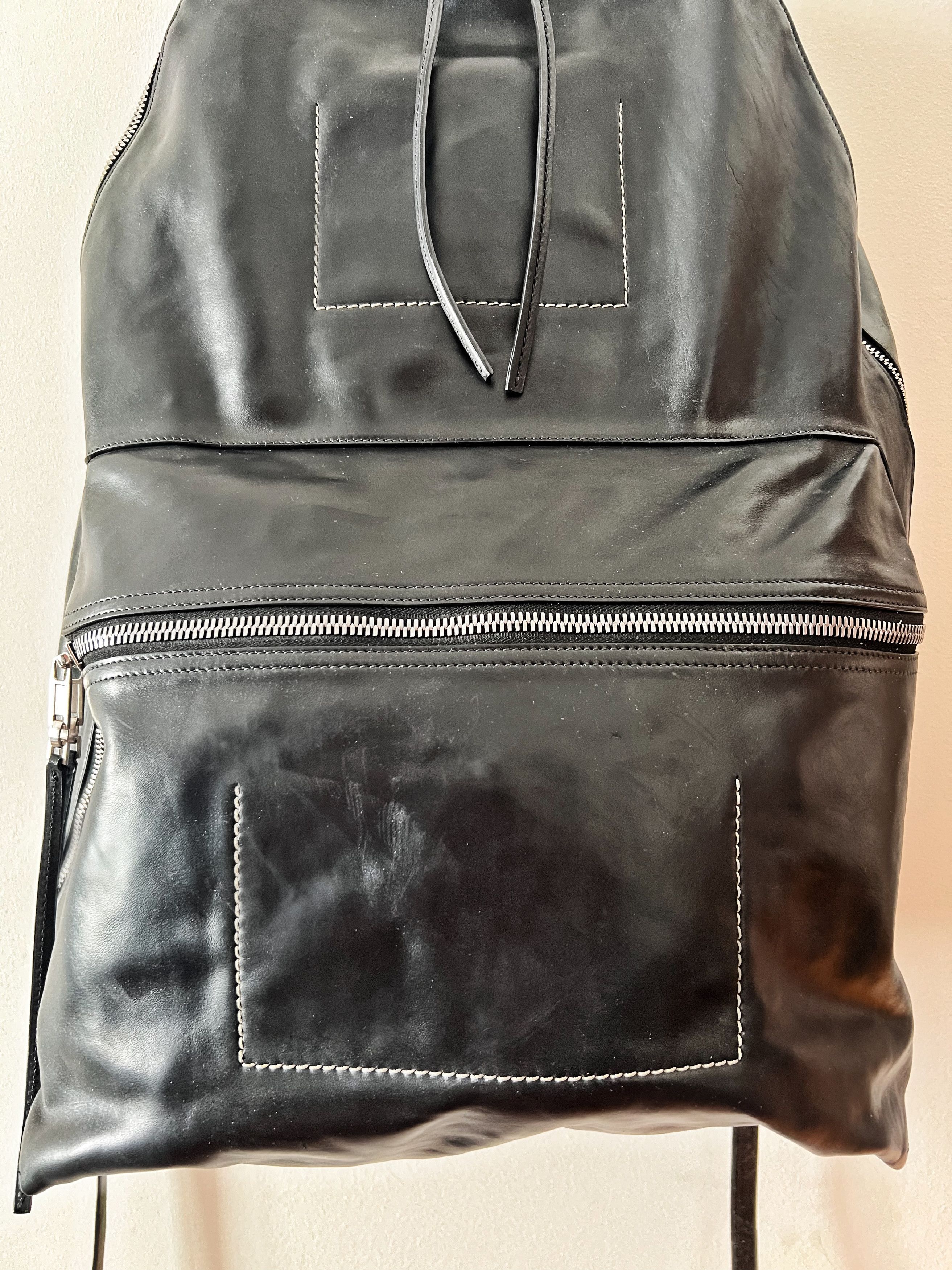 Rick Owens Very Rare Very Big Leather Backpack Size ONE SIZE - 6 Thumbnail