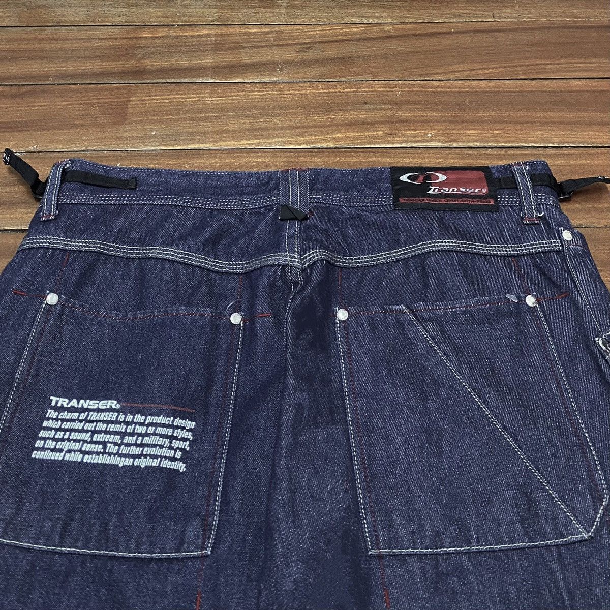 Vintage Rare Vintage Transfer Skater Rapper Baggy Cargo Jeans 1990s Size US 33 - 4 Thumbnail