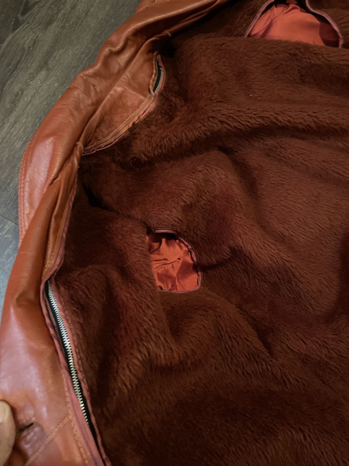 Designer × Vintage Vintage Woman’s Leather Jacket Size M / US 6-8 / IT 42-44 - 4 Thumbnail