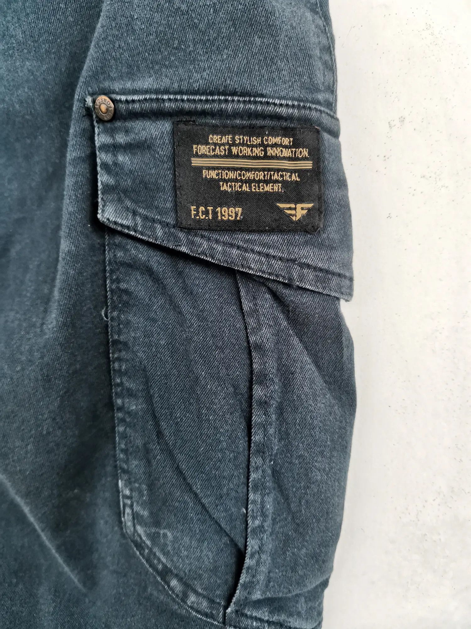 Designer Rare!!! Forecast Since 1997 Tactical Cargo Multipocket Pants Size US 33 - 4 Thumbnail