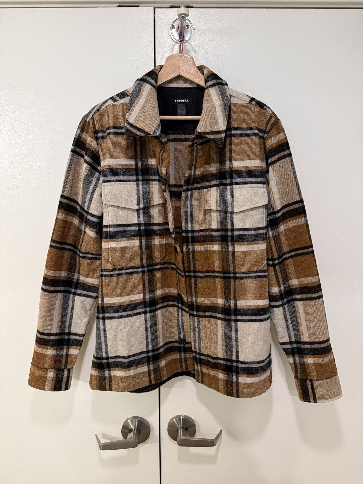 Express Express Men’s Wool-blend Heavyweight Flannel | M Size US M / EU 48-50 / 2 - 1 Thumbnail