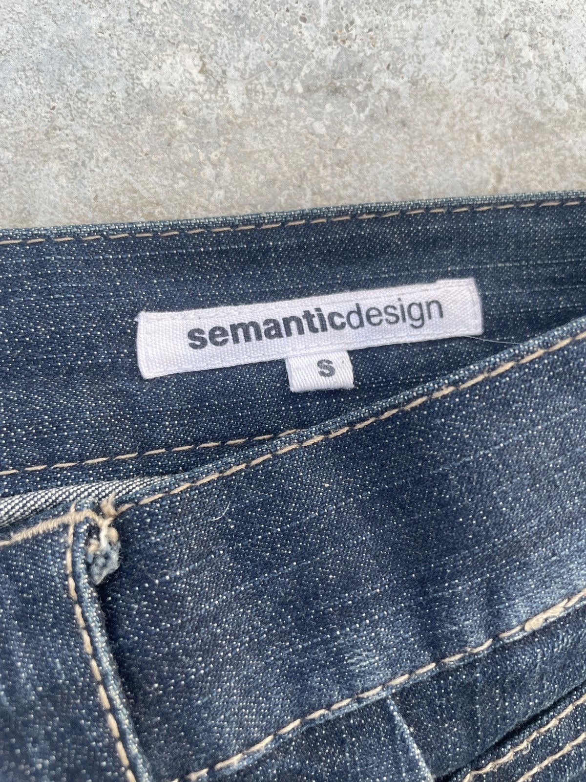2000s JAPANESE BRAND SEMANTIC DESIGN BONDAGE SKINNY