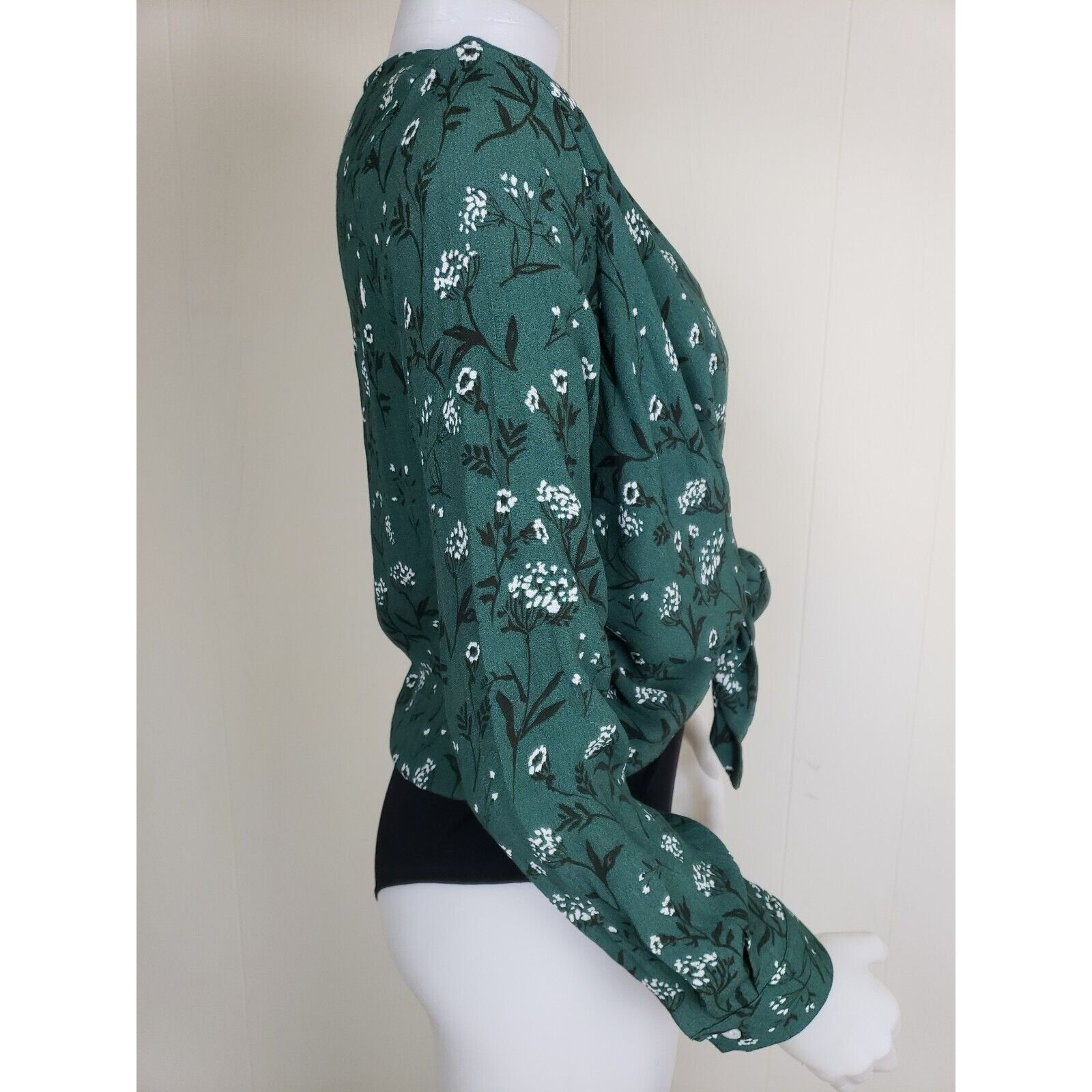 Other Revolve x Capulet Bodysuit Top Womens XS Green Floral Daria Size XS / US 0-2 / IT 36-38 - 8 Thumbnail