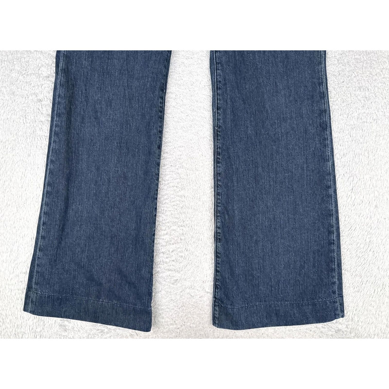 J Brand J Brand Jeans Womens 34x34 Dark Blue Obsidian Wash Mid Rise Relaxed Wide-Leg Denim 100% Cotton Mens? No, Womens Size 24" / US 00 / IT 34 - 2 Thumbnail