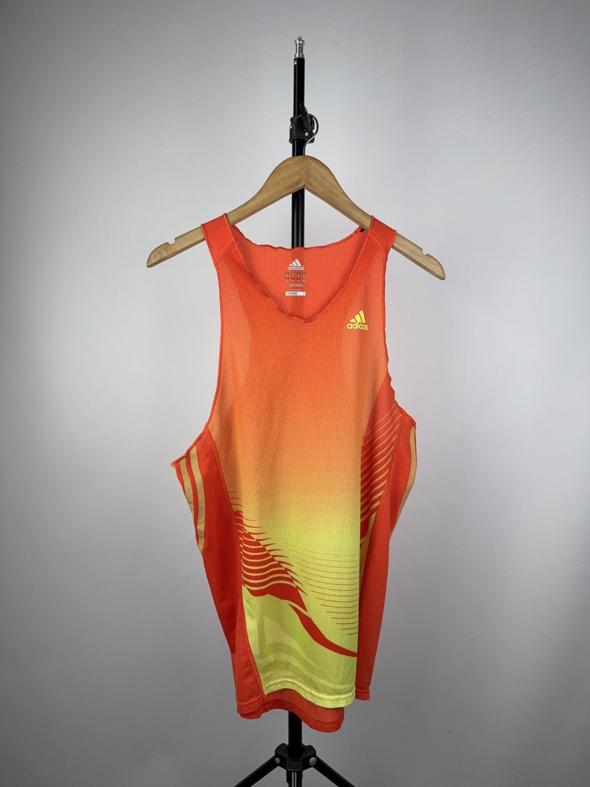 Adidas × Vintage Adidas Climalite Running Tank Top – Gradient Neon Print Size US M / EU 48-50 / 2 - 1 Thumbnail