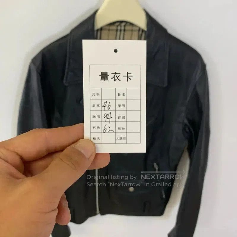 Burberry Burberry Black Leather Women's Jacket. Size M / US 6-8 / IT 42-44 - 5 Thumbnail