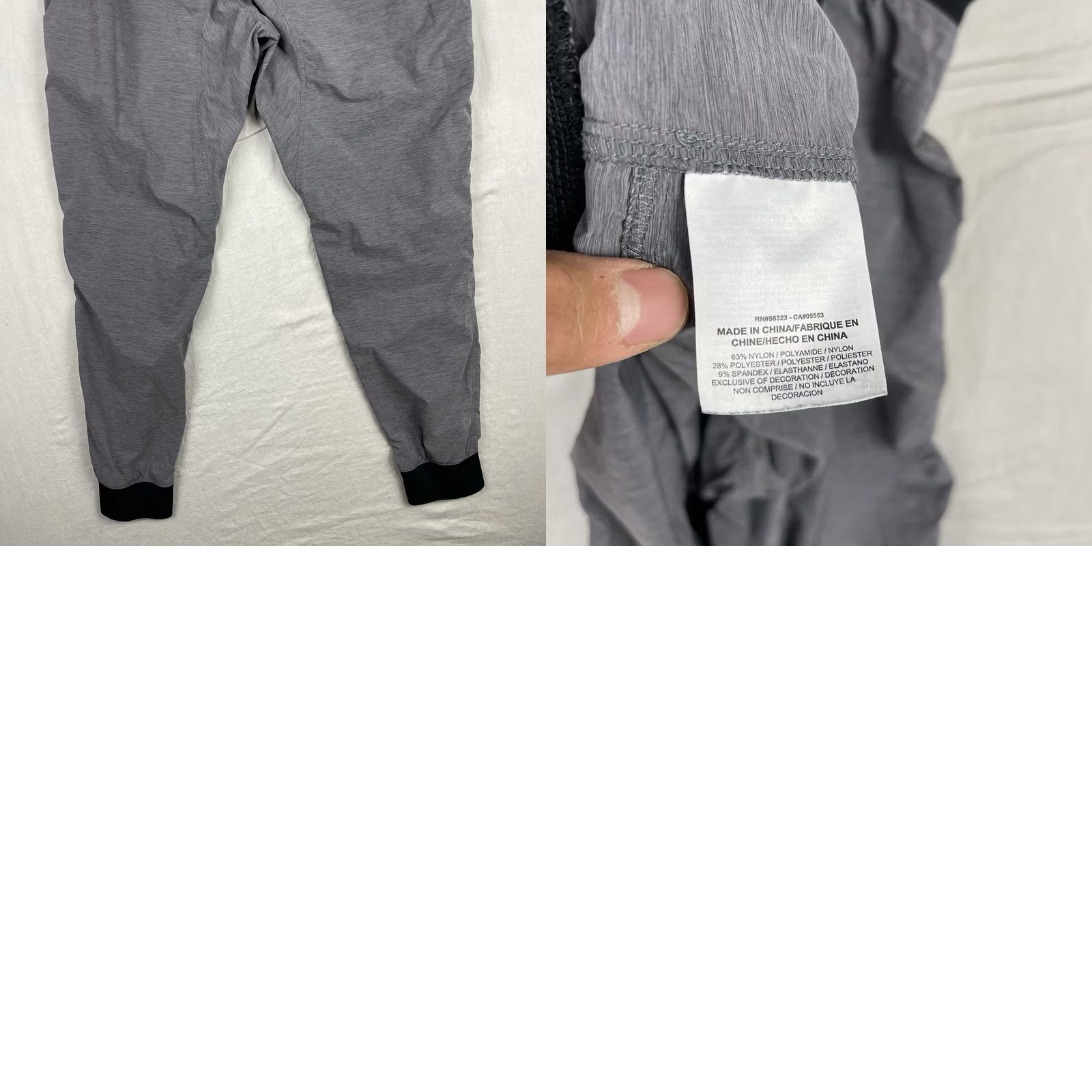 Nike Nike Joggers Womens Medium Bonded Woven Pants Tapered Sportswear Grey Size 32" / US 10 / IT 46 - 9 Thumbnail
