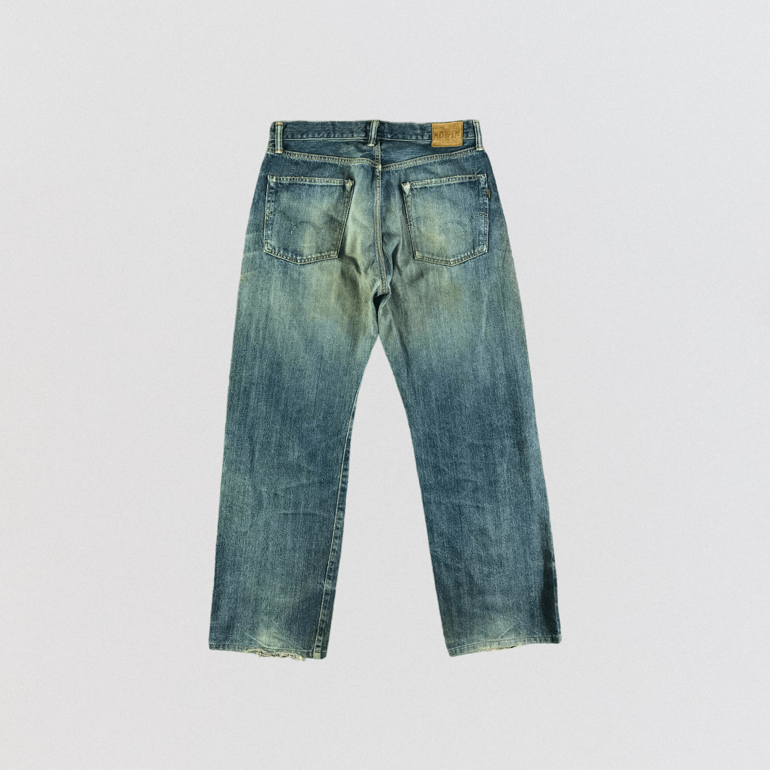 Edwin Vintage Blue Wash Edwin 505 Selvedge Jeans-JM3663 Size US 33 - 2 Thumbnail