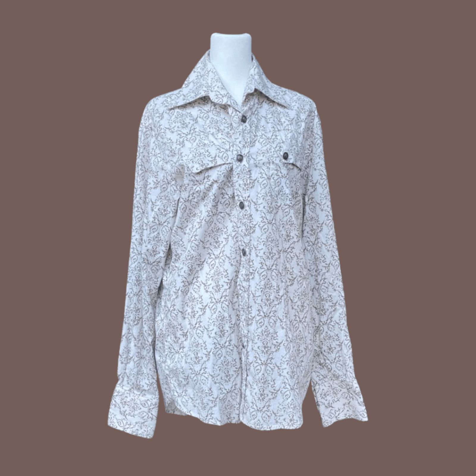 Vintage VTG Adiktd Shirt | Skull Back Graphic Western | Y2K Cowboy M Size US M / EU 48-50 / 2 - 3 Thumbnail