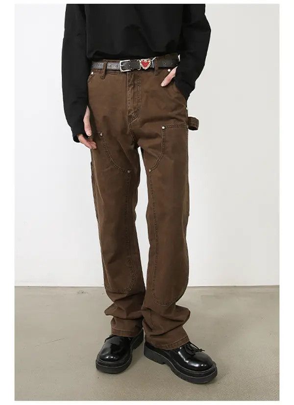 Japanese Brand Vintage Washed Loose Casual Vintage Work Jeans Size US 32 / EU 48 - 2 Thumbnail
