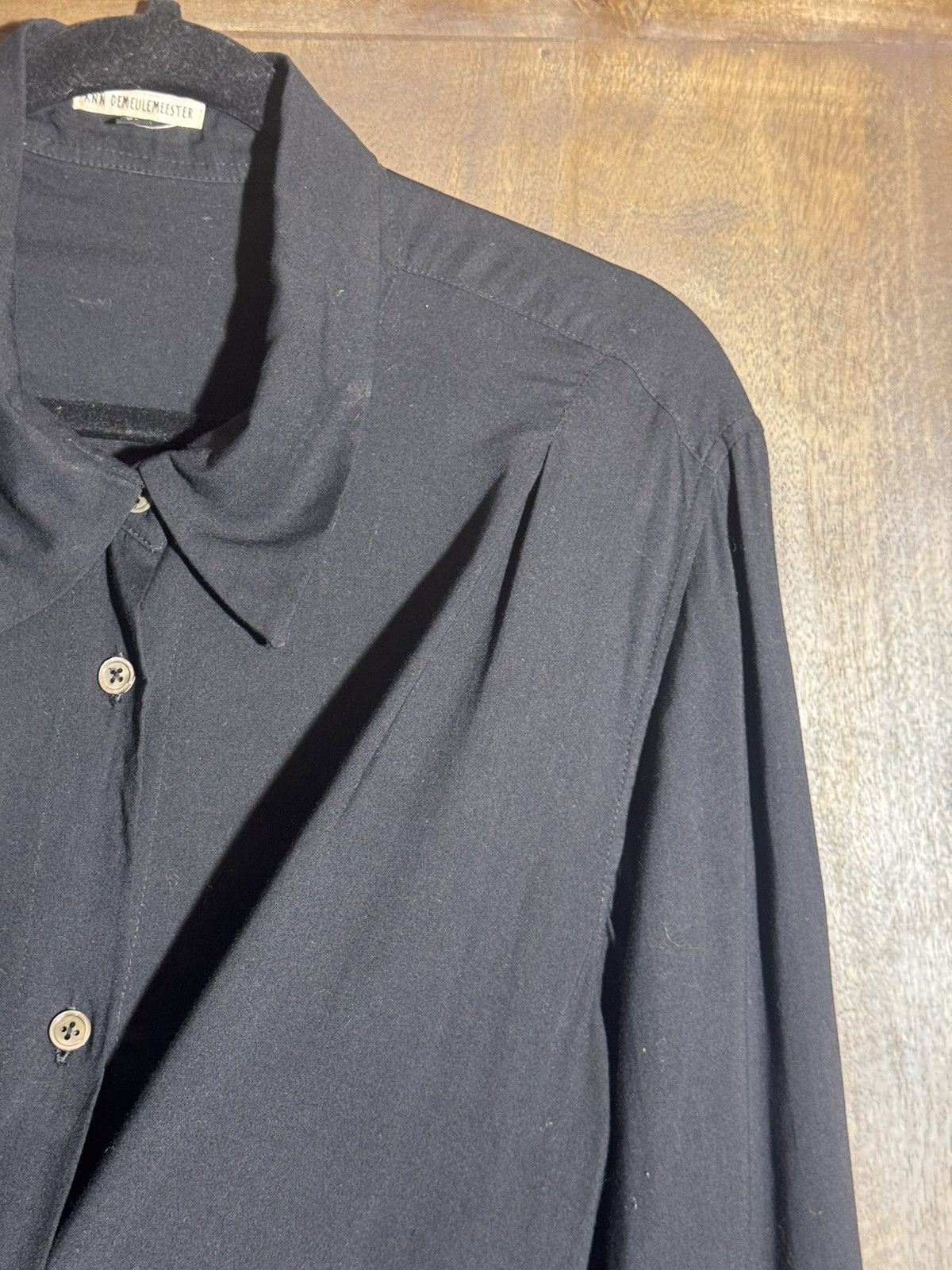 Ann Demeulemeester Ann Demeulemeester vintage asymetrical blouse 38 black Size S / US 4 / IT 40 - 9 Thumbnail