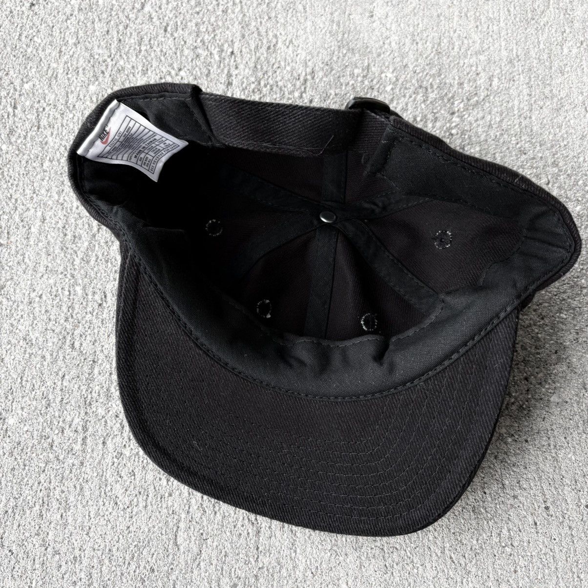 Nike × Vintage 1996 black nike swosh adjustable hat. Size ONE SIZE - 6 Thumbnail