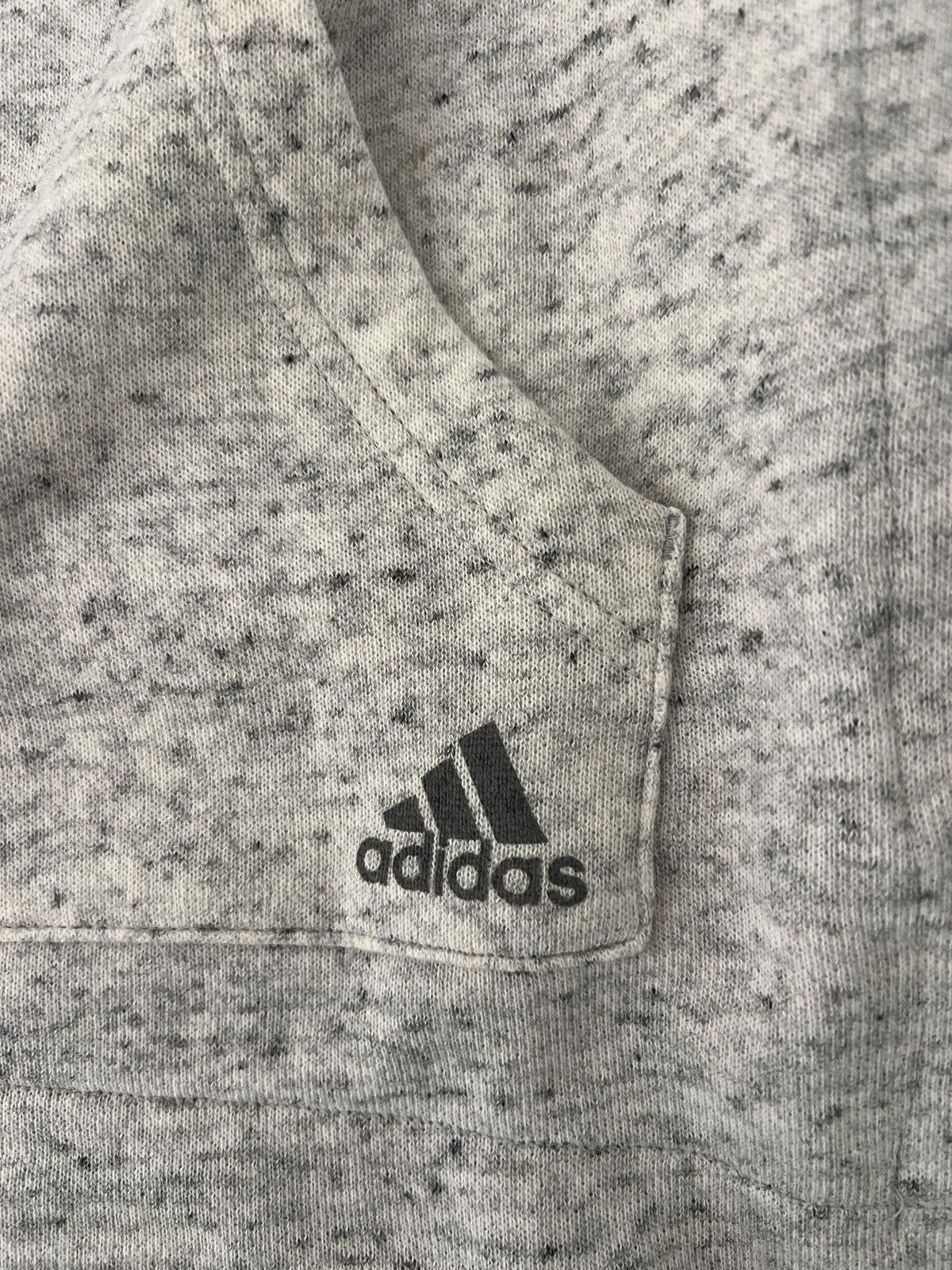 Adidas Adidas Hoodie Women Heather Grey 3 stripes Barely Worn Gray Size M / US 6-8 / IT 42-44 - 3 Thumbnail