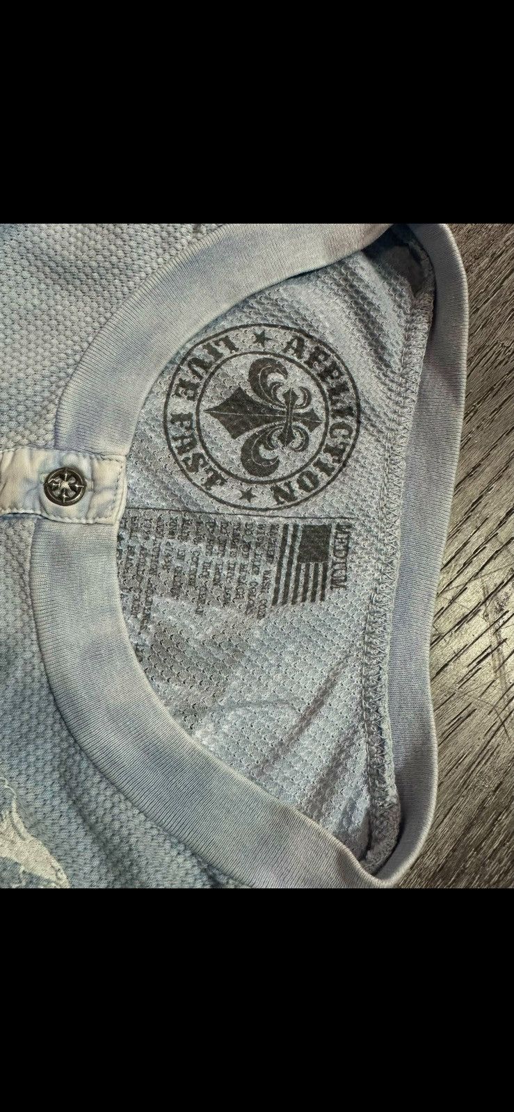Affliction × Vintage Affliction ARCTIC LIGHT LS HENLEY Size M / US 6-8 / IT 42-44 - 3 Thumbnail