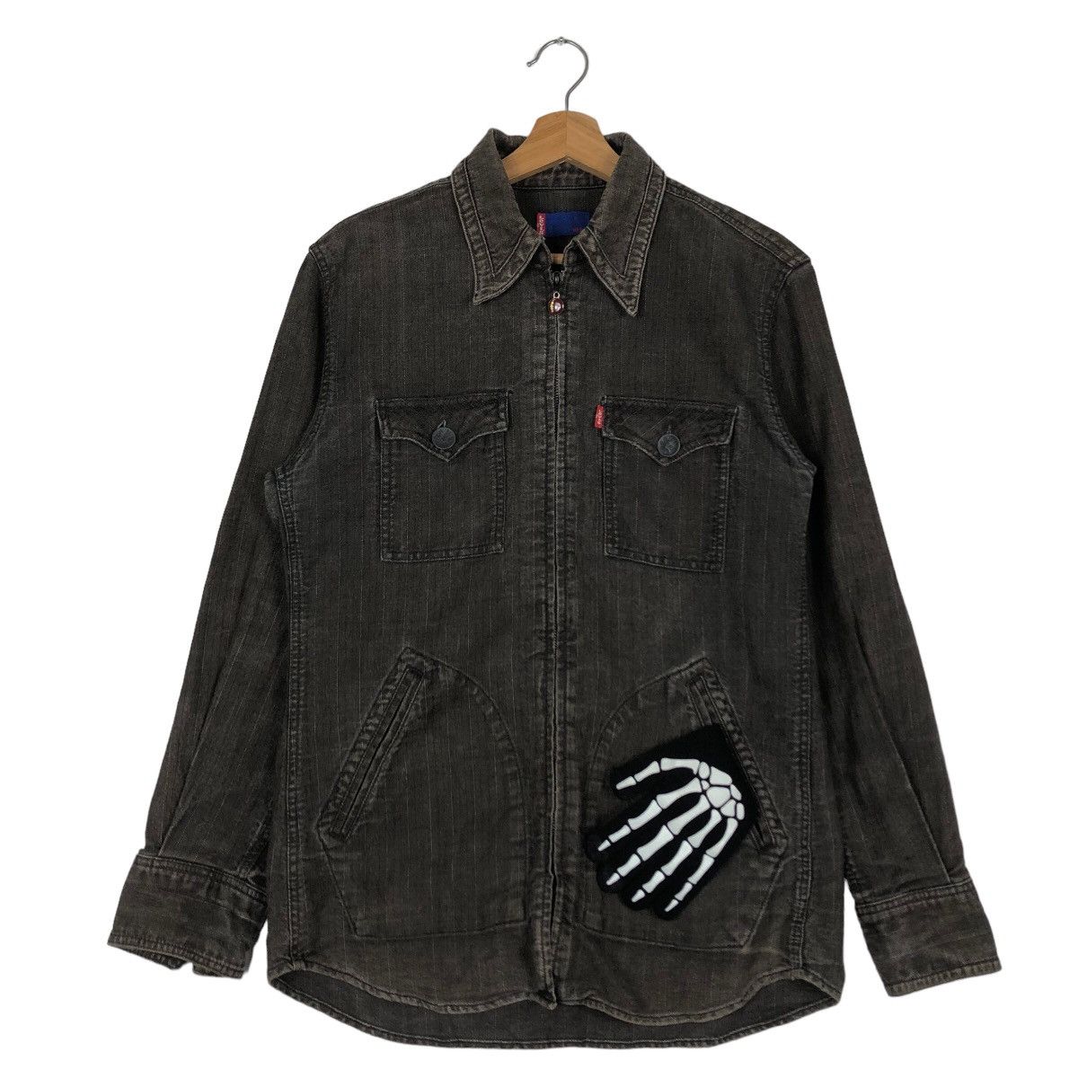Levi's Vintage Clothing 🔥90’s Vintage Hikory Chore Jacket Levi’s Zipper Size US M / EU 48-50 / 2 - 2 Thumbnail