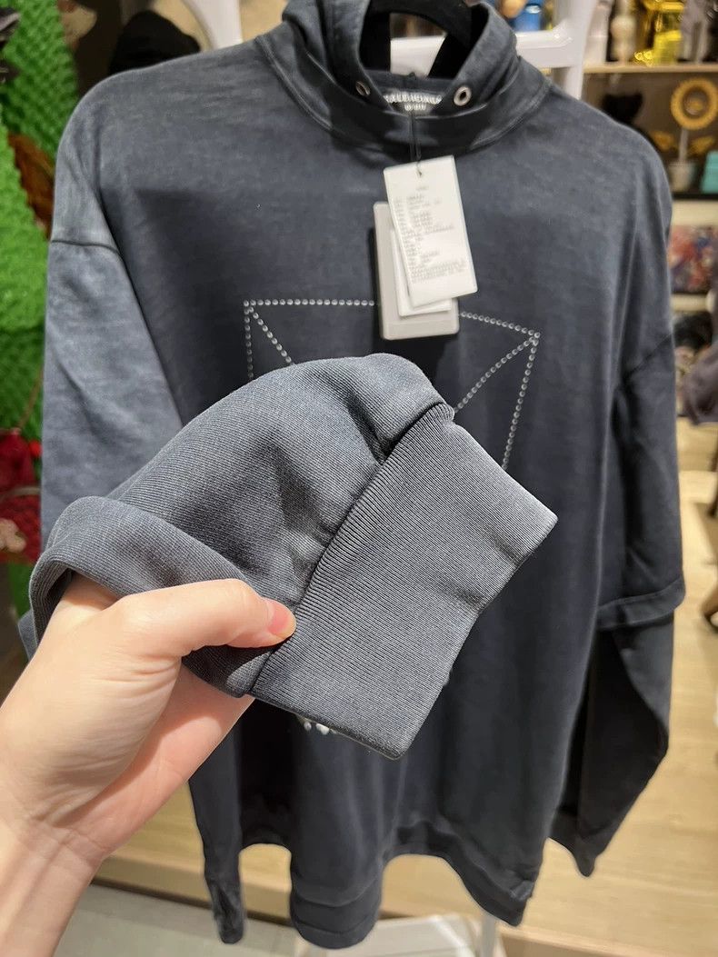 Balenciaga Balenciaga Washed Grey Two-Piece Hoodie Size US XS / EU 42 / 0 - 5 Thumbnail