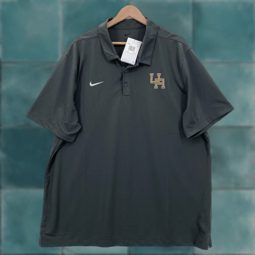 Nike Nike Polo Shirt Mens 2XL Gray LH Logo Football Embroidered Short Sleeve Athletic Size US XXL / EU 58 / 5 - 1 Thumbnail