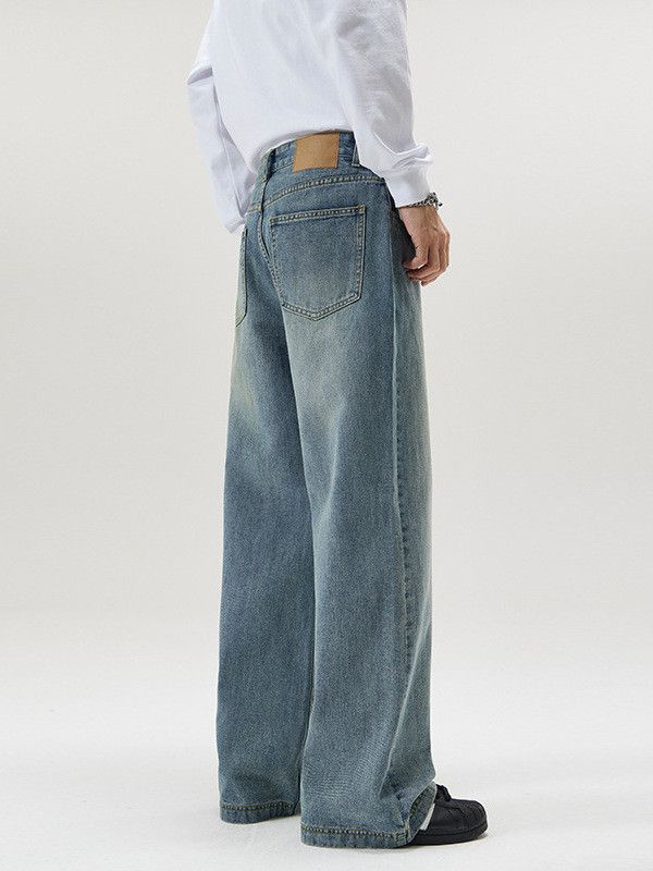 Japanese Brand Washed Vintage Light Blue Versatile Jeans Size US 32 / EU 48 - 5 Thumbnail