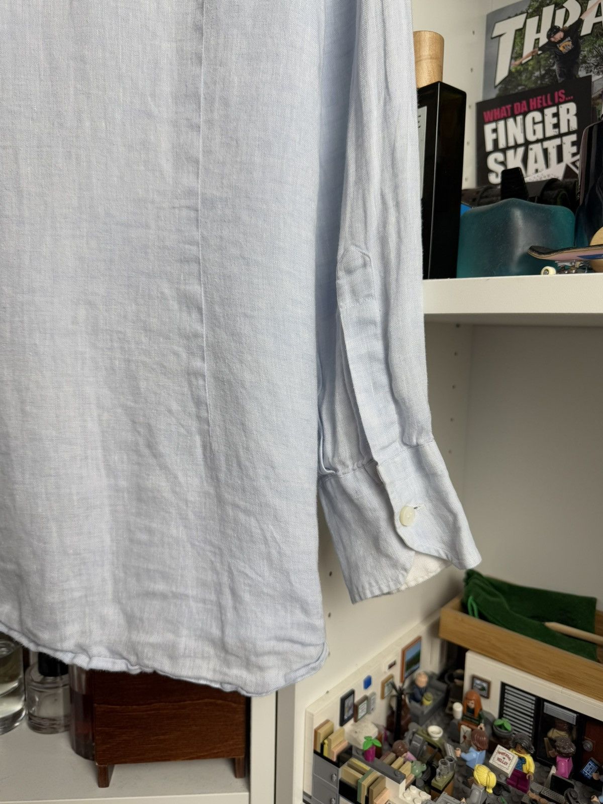 Designer × Loro Piana Loro Piana basic slim fit linen shirt XL designer old money Size US XL / EU 56 / 4 - 8 Thumbnail