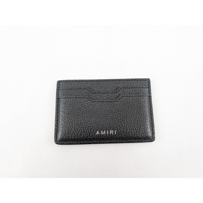 Amiri o1rshd1 Size: OS / Iconic Emb Leather Card Holder in Black Size ONE SIZE - 1 Thumbnail