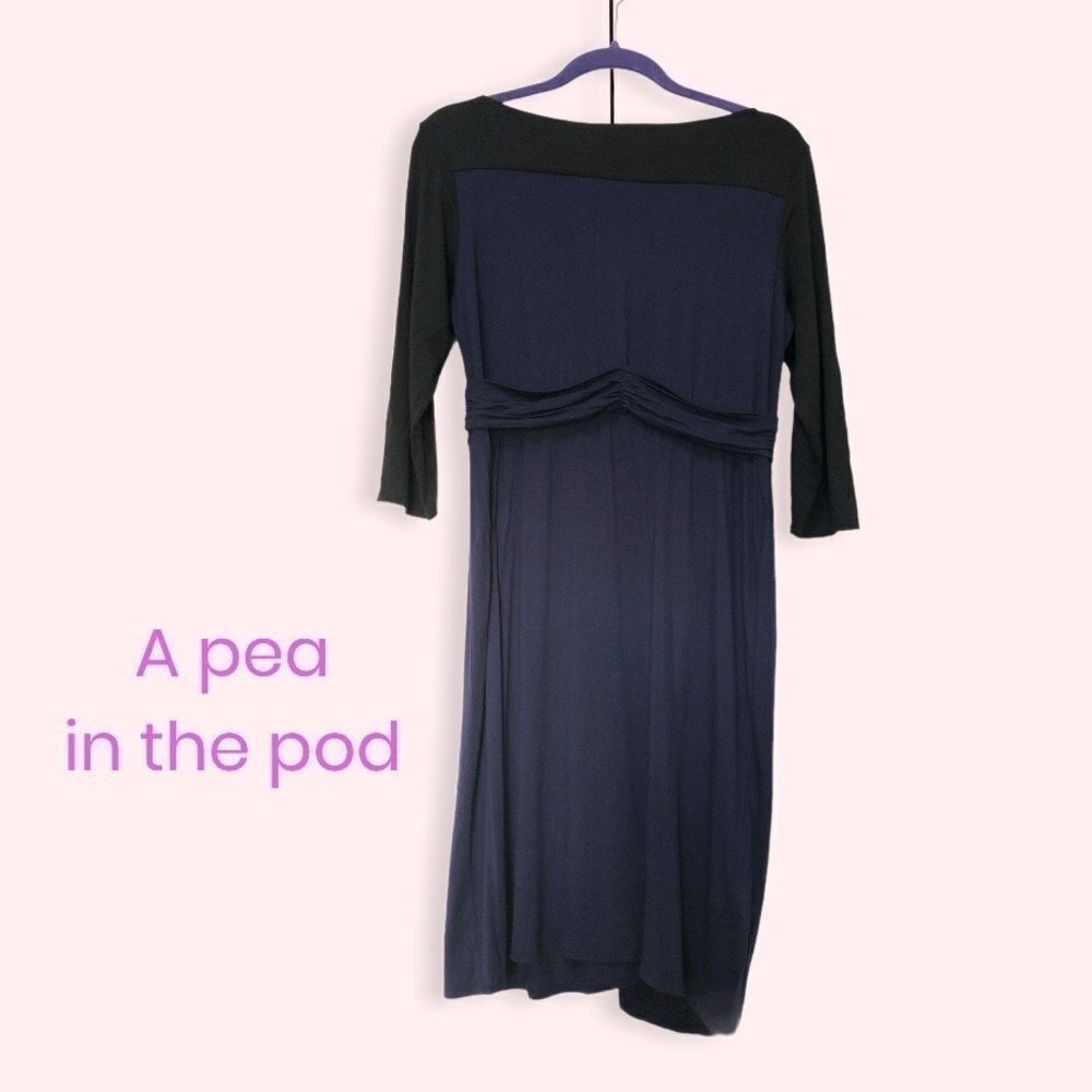 NBDN Nobrandedon A Pea in the Pod Faux-wrap Maternity Dress Size L / US 10 / IT 46 - 2 Thumbnail