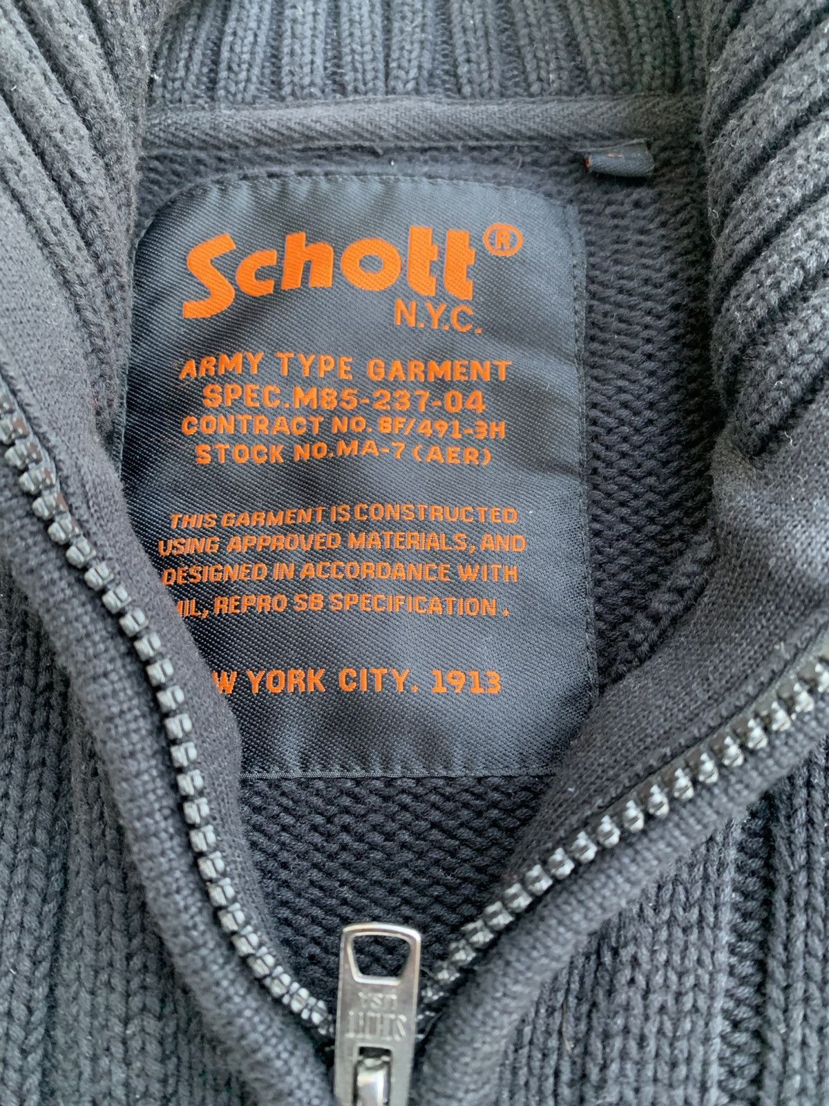 Schott Schott Jacket Bomber Vintage Style Sweater Nylon Size US L / EU 52-54 / 3 - 7 Thumbnail