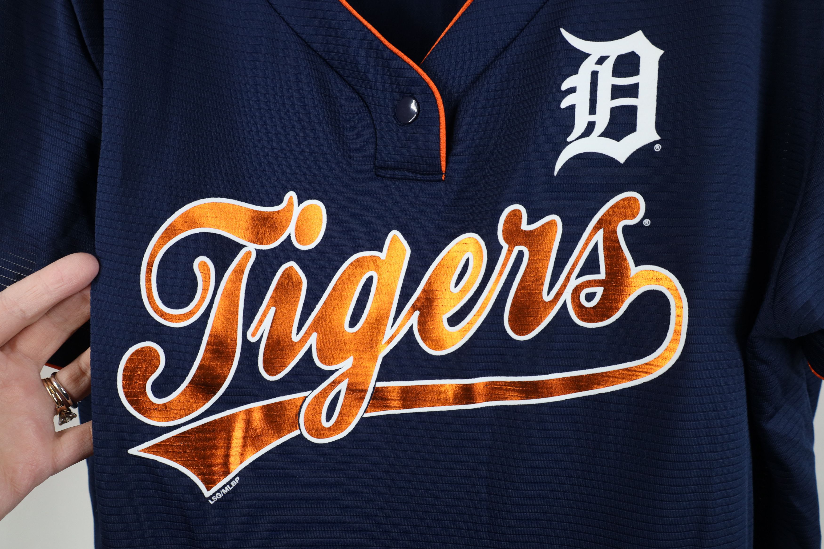 Vintage Vintage Y2K MLB Script Detroit Tigers Baseball T-Shirt Size XXL / US 16-18 / IT 52-54 - 4 Thumbnail