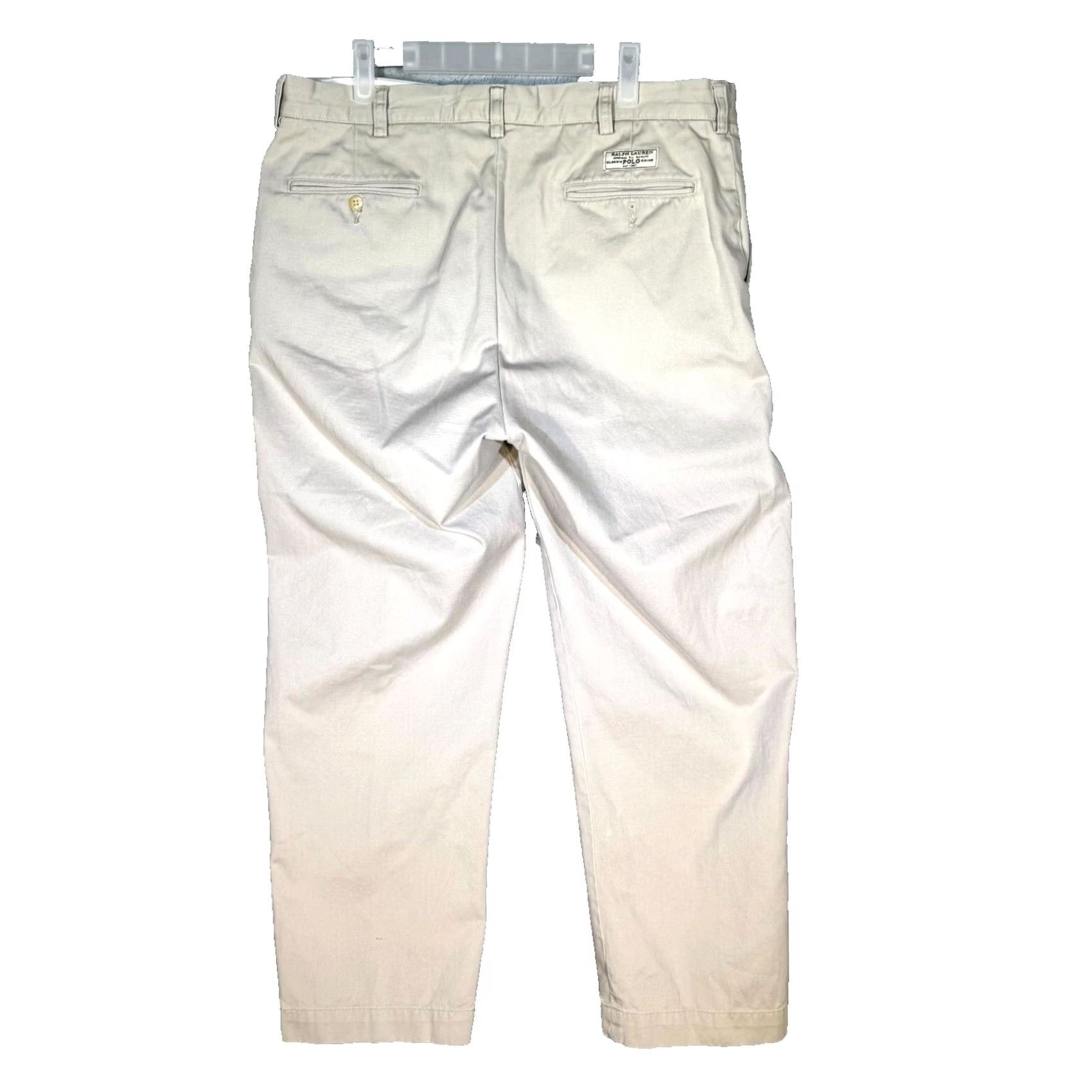 Polo Ralph Lauren Polo Ralph Lauren Prospect Pants Men’s 36 x 29 Beige Flat Front Mid-Rise Cotton Pants Size US M / EU 48-50 / 2 - 2 Thumbnail