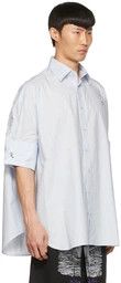 Raf Simons o1y0325 Logo Solid Color Shirt in Light Blue Size US XS / EU 42 / 0 - 2 Thumbnail